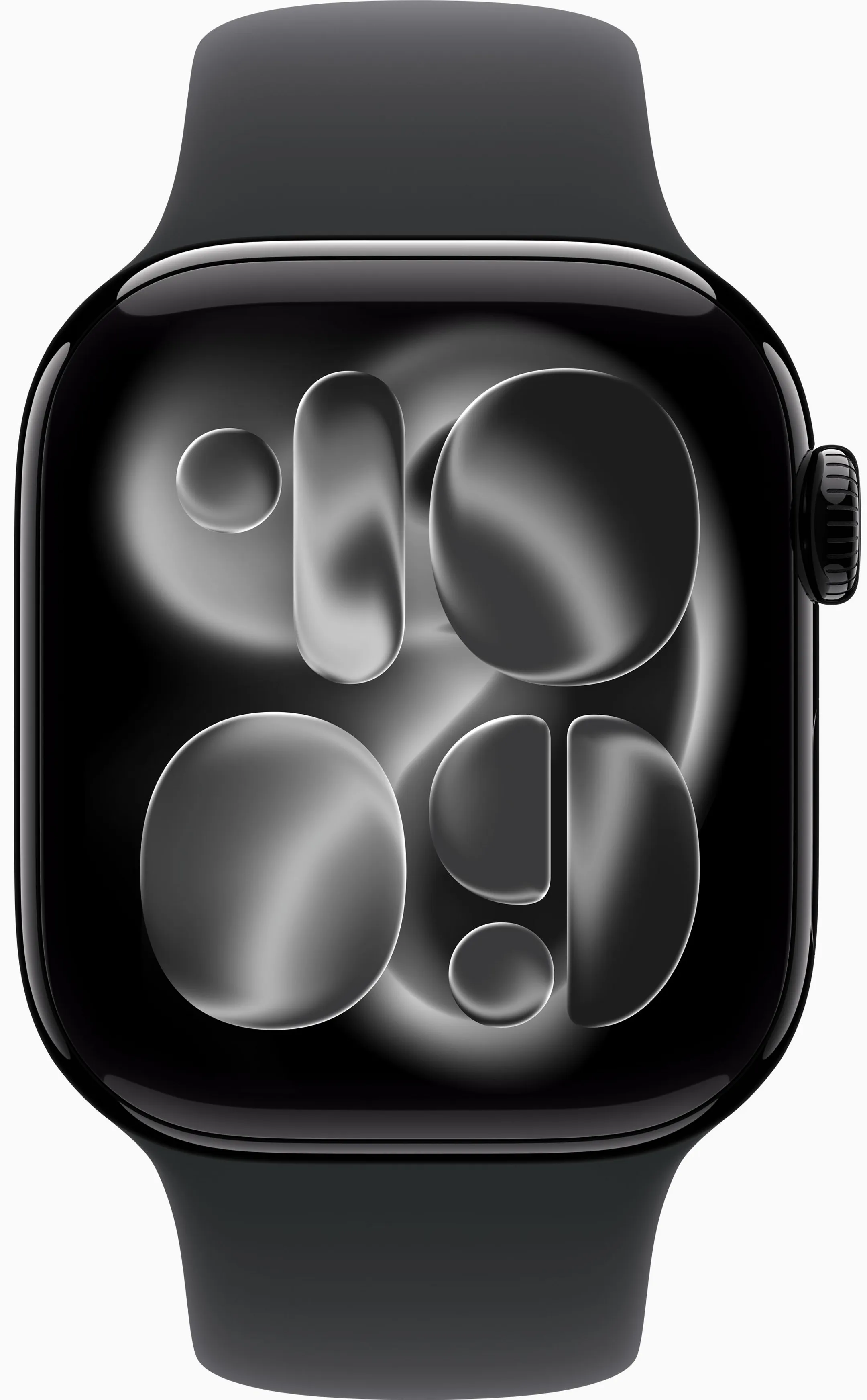 Apple Watch Series 11 GPS - 46mm - Aluminium Black - Black Sport Band - M/L image