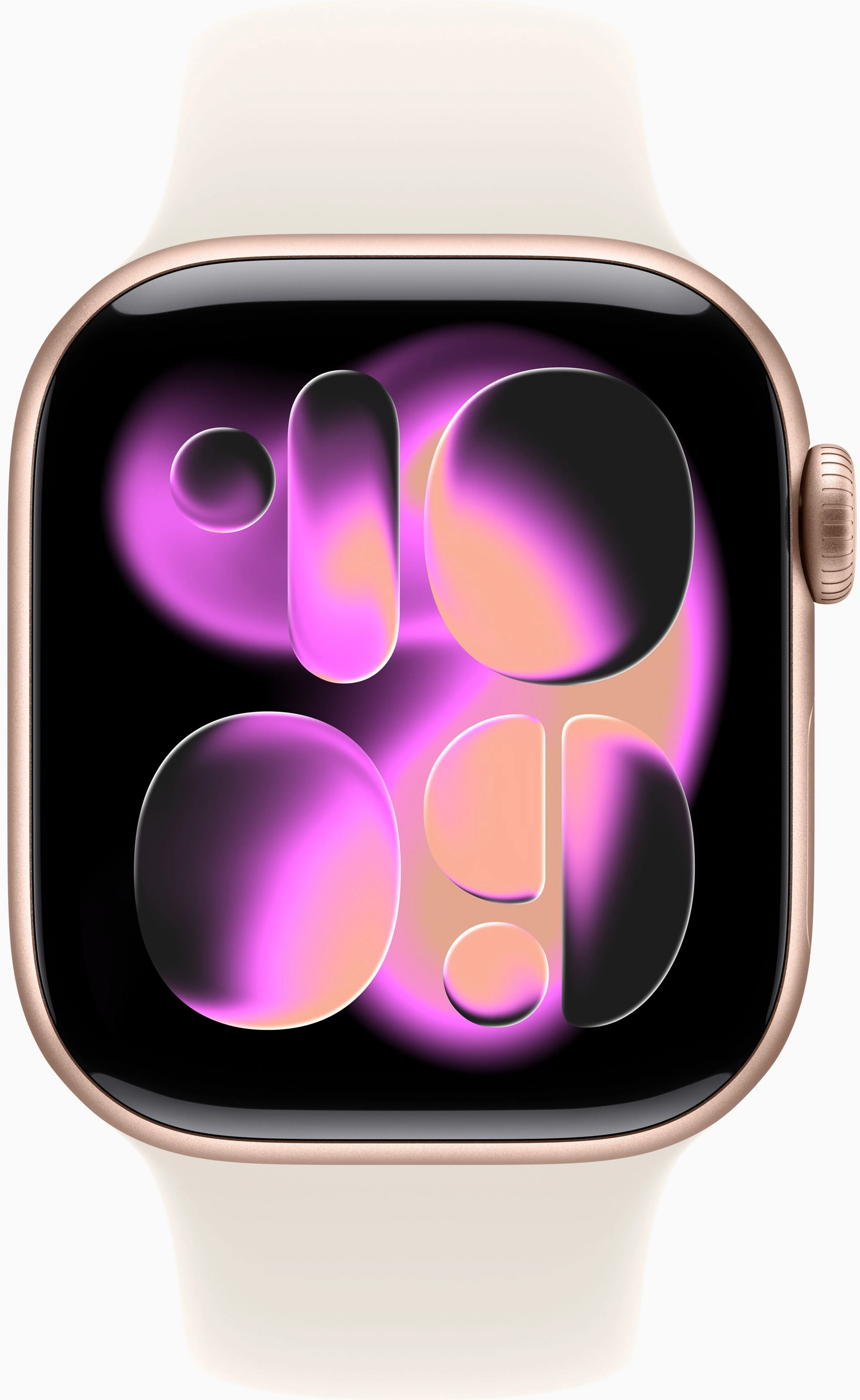 Apple Watch Series 11 GPS - 42mm - Aluminium Gold - Starlight Sport Band - M/L image