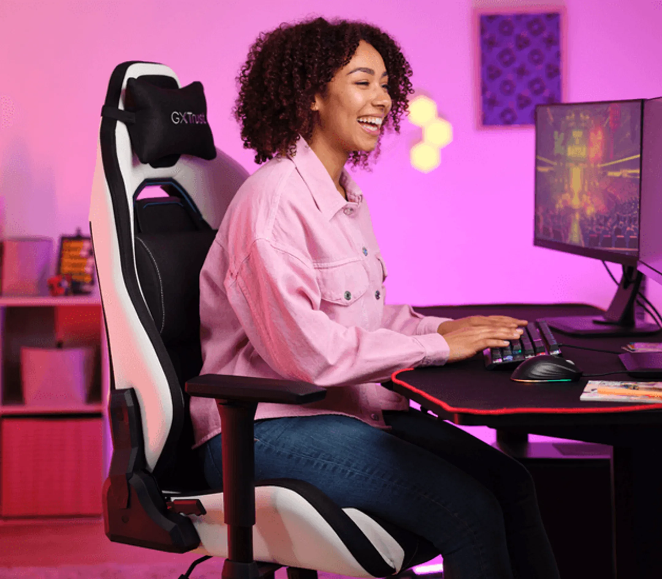 Trust Gaming-Stuhl GXT 714W Ruya – Weiß image