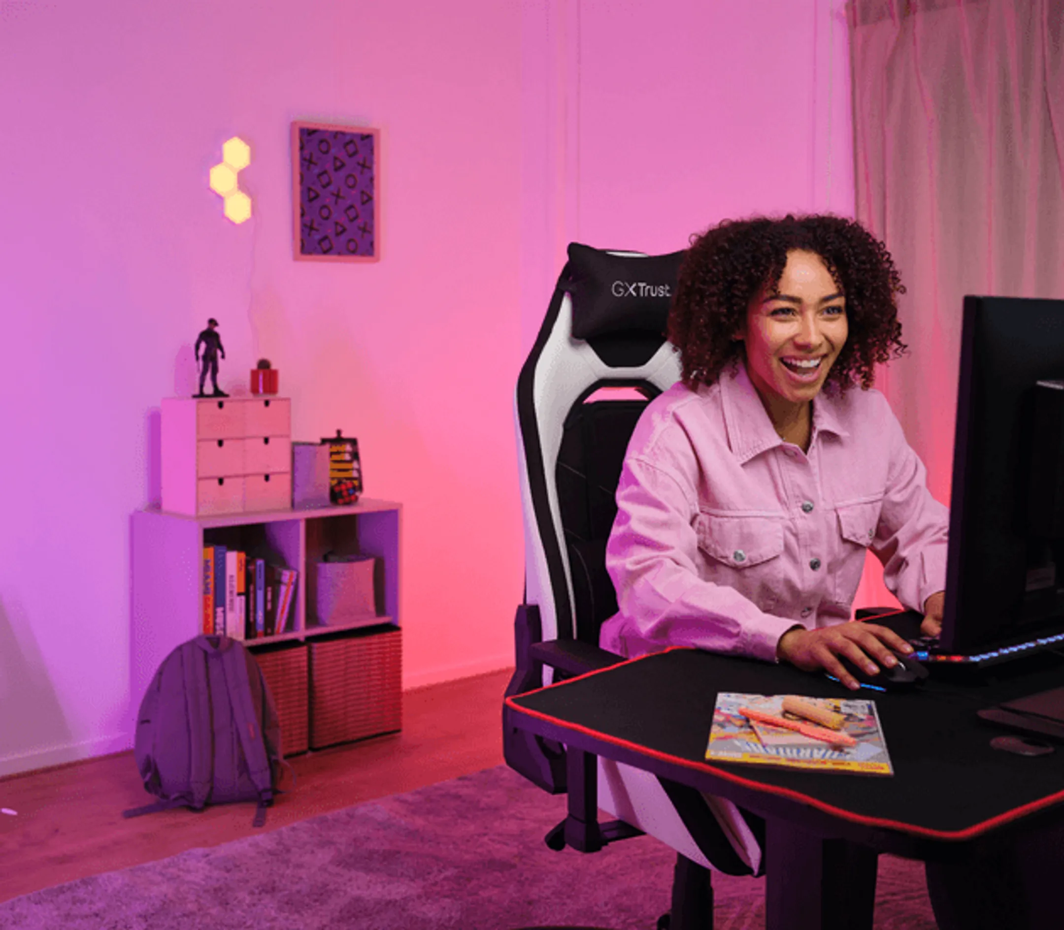 Trust Gaming-Stuhl GXT 714W Ruya – Weiß image