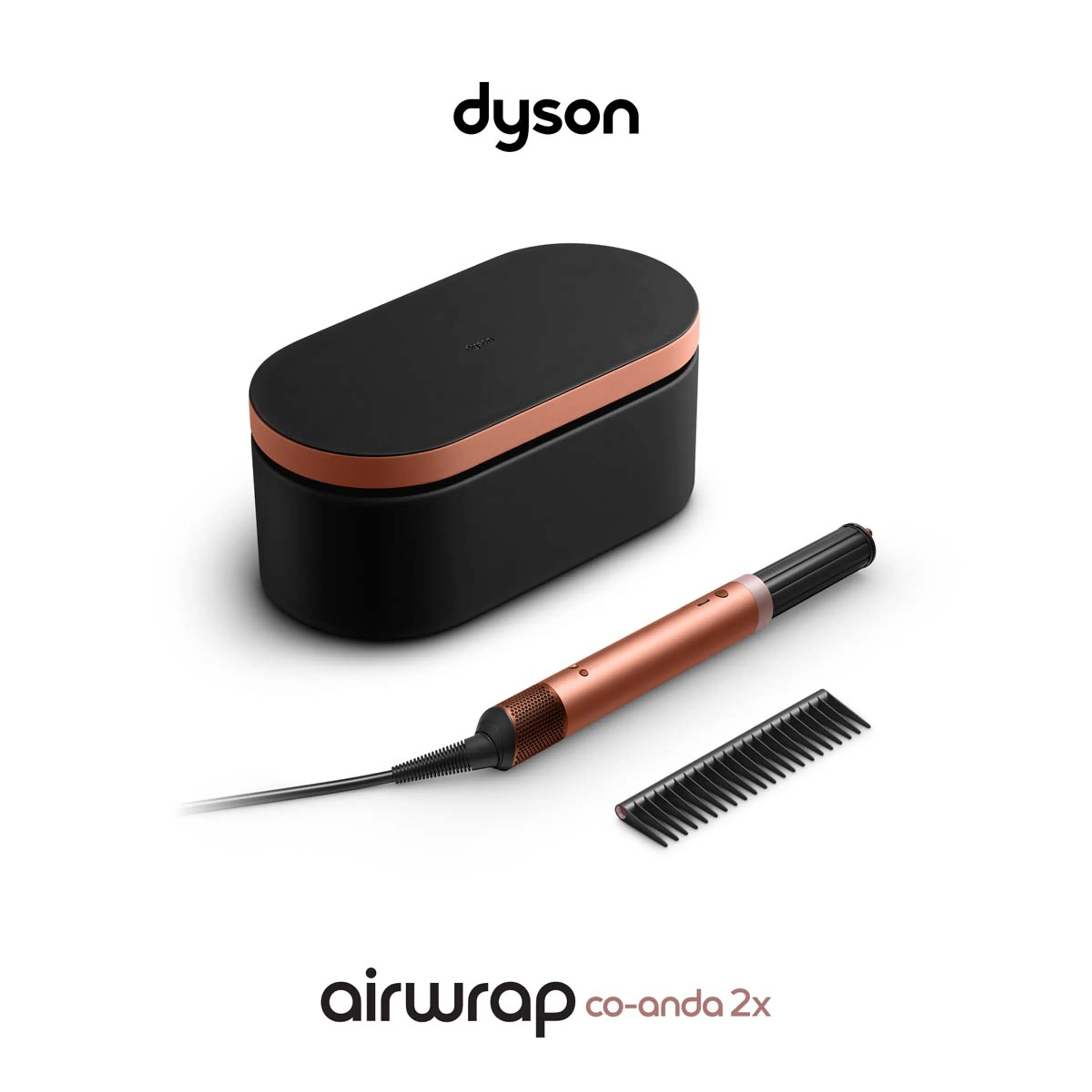 Dyson Airwrap Co-anda 2x – lockiges bis krauses Haar – Amber Silk image