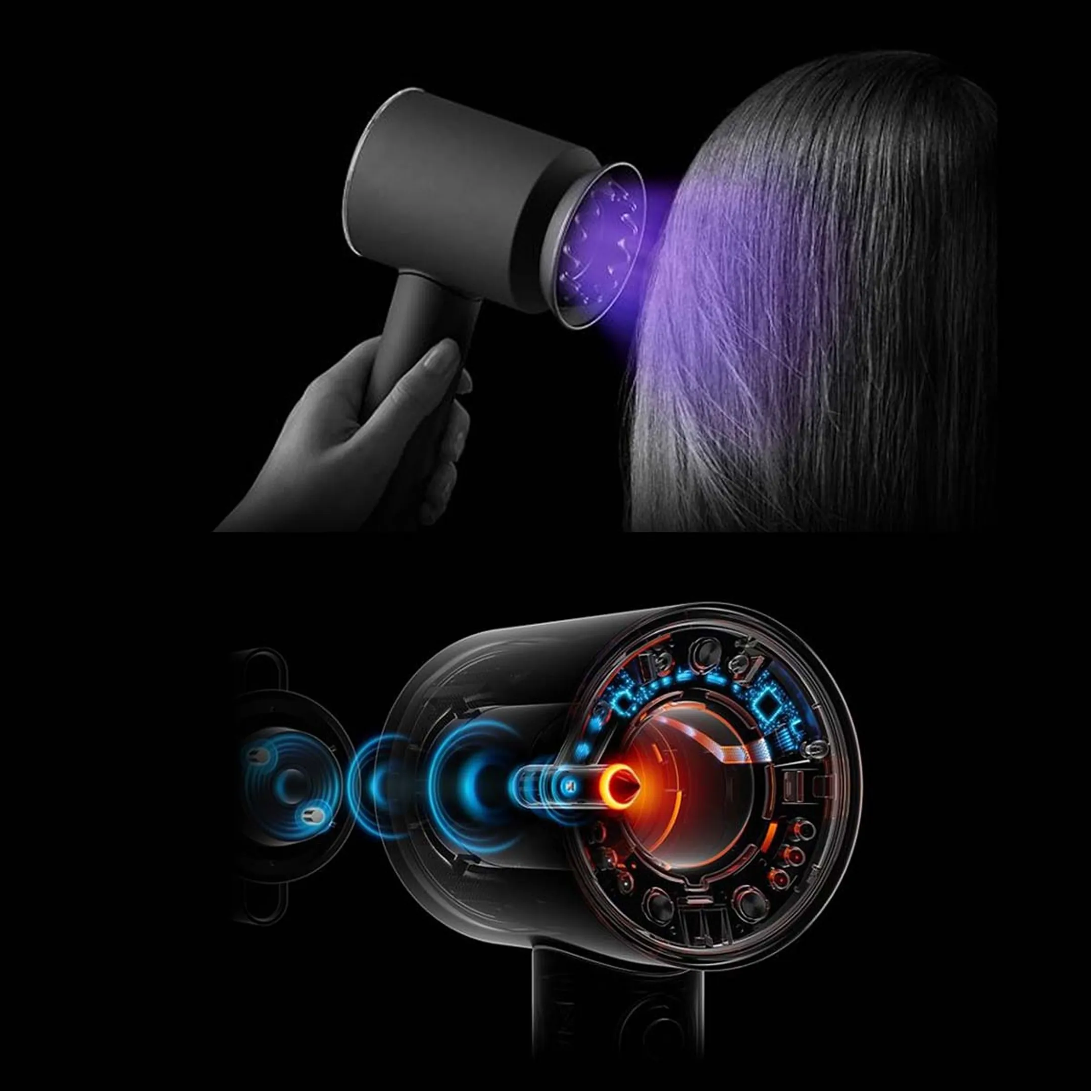 Dyson Sèche-cheveux Supersonic Nural Straight + Wavy - Amber Silk image