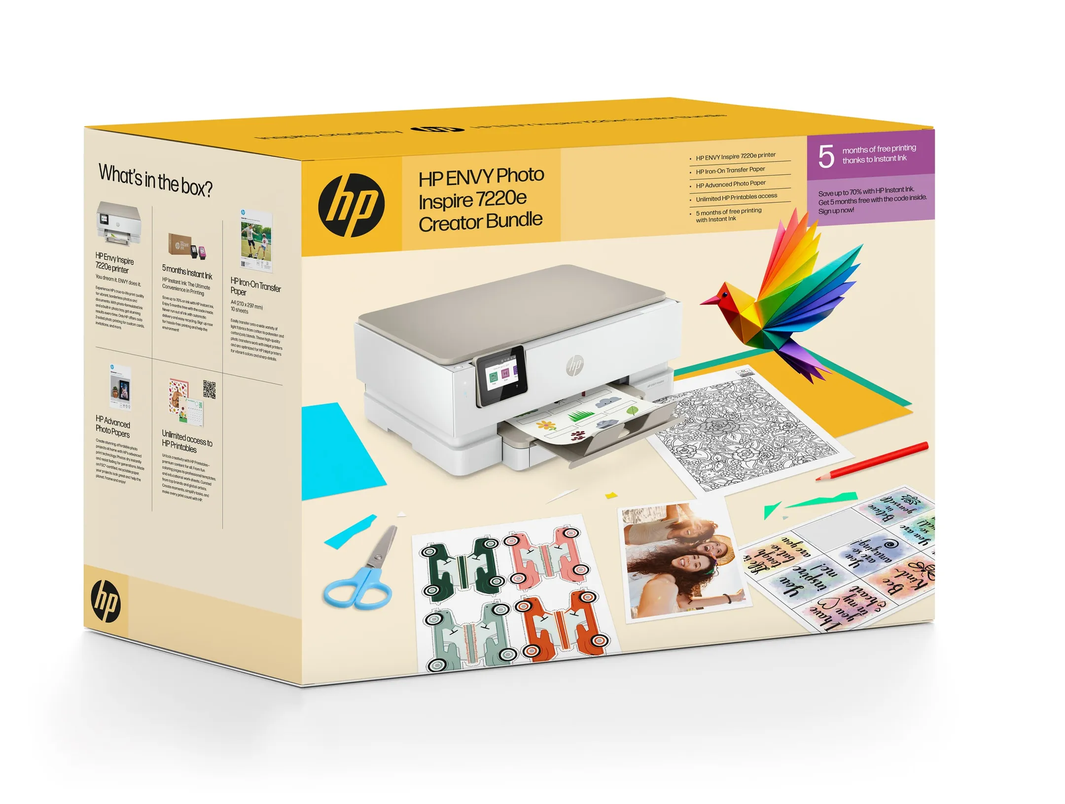 HP Imprimante multifonction Envy Inspire 7220e - Creator Box - Instant ink image