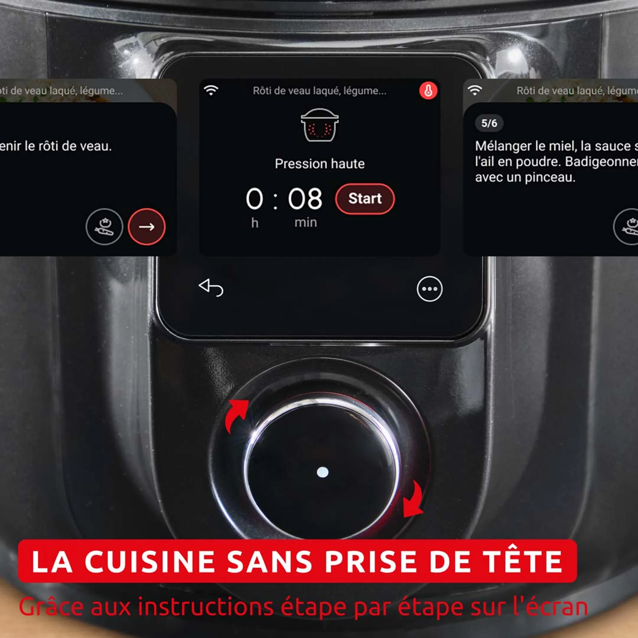 Moulinex Multicuiseur Airfryer Cookeo Infinity CE9828F0 - Noir image