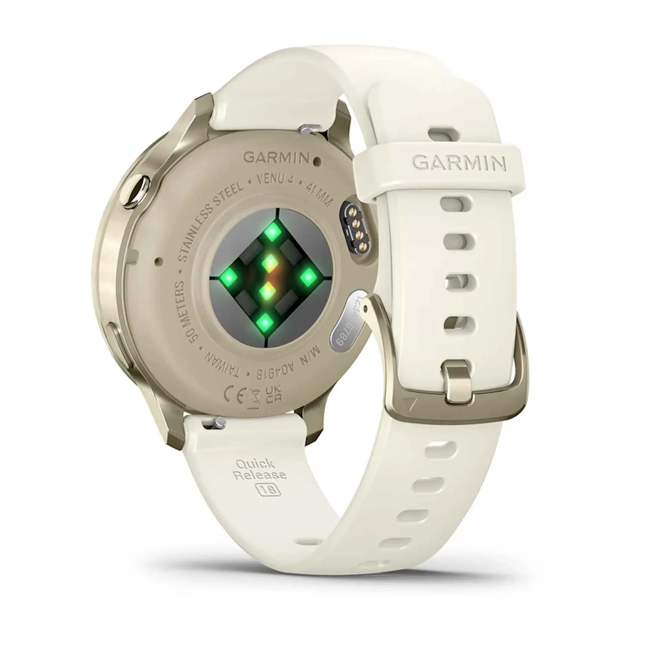 Garmin Smartwatch Venu 4 - 41mm - Lunar Gold - Ivory Silicone image