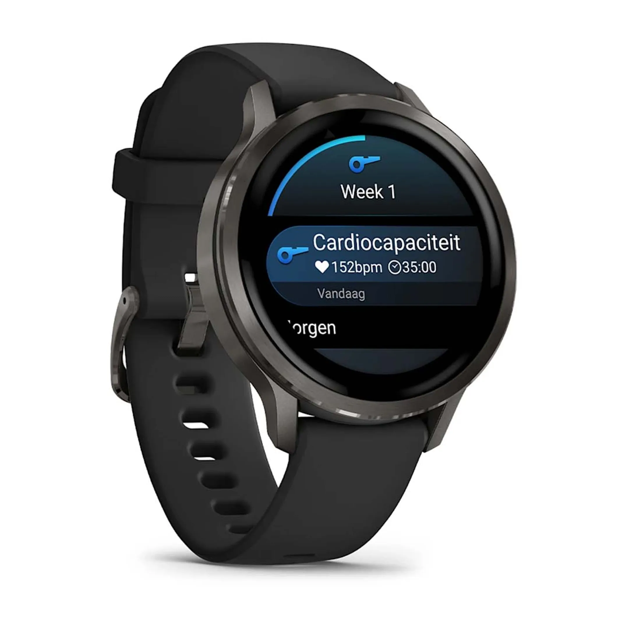Garmin Smartwatch Venu 4 - 41mm - Gray - Black Silicone image