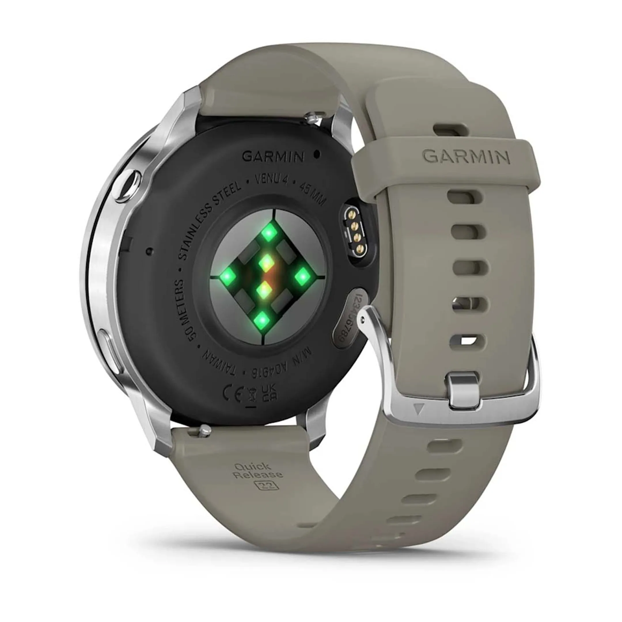 Garmin Smartwatch Venu 4 - 45mm - Silver - Gray Silicone image