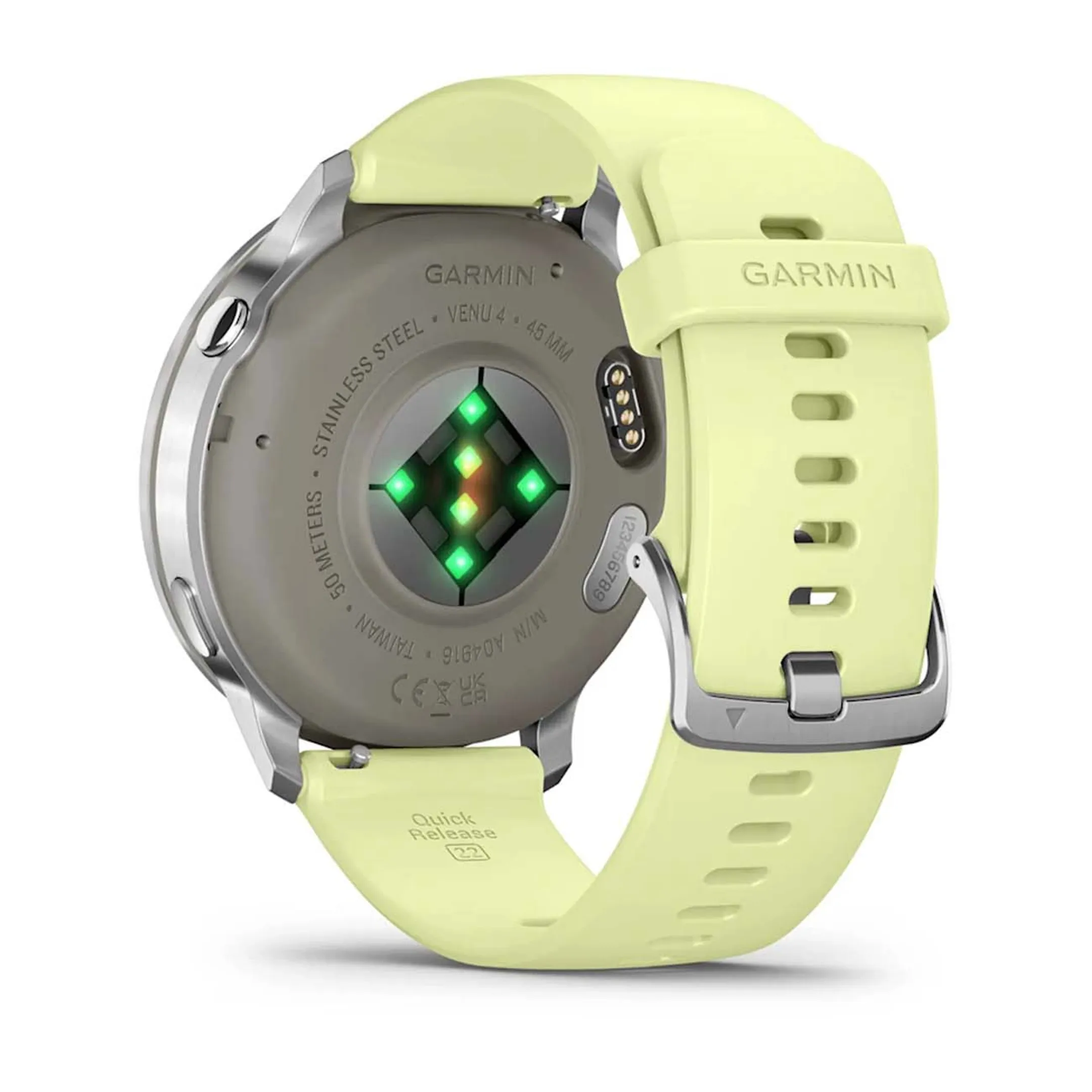 Garmin Smartwatch Venu 4 - 45mm - Silver - Yellow Silicone image