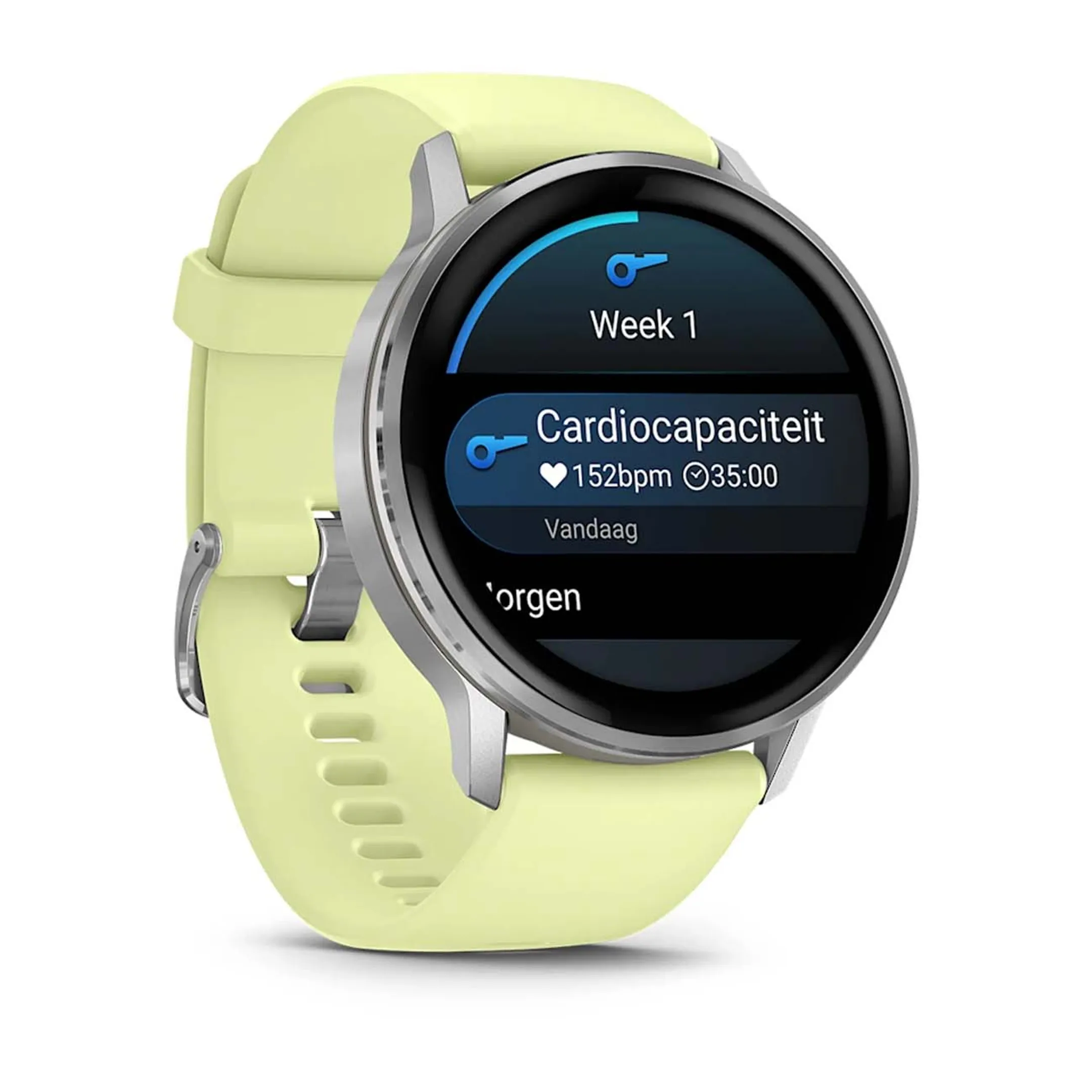 Garmin Smartwatch Venu 4 - 45mm - Silver - Yellow Silicone image