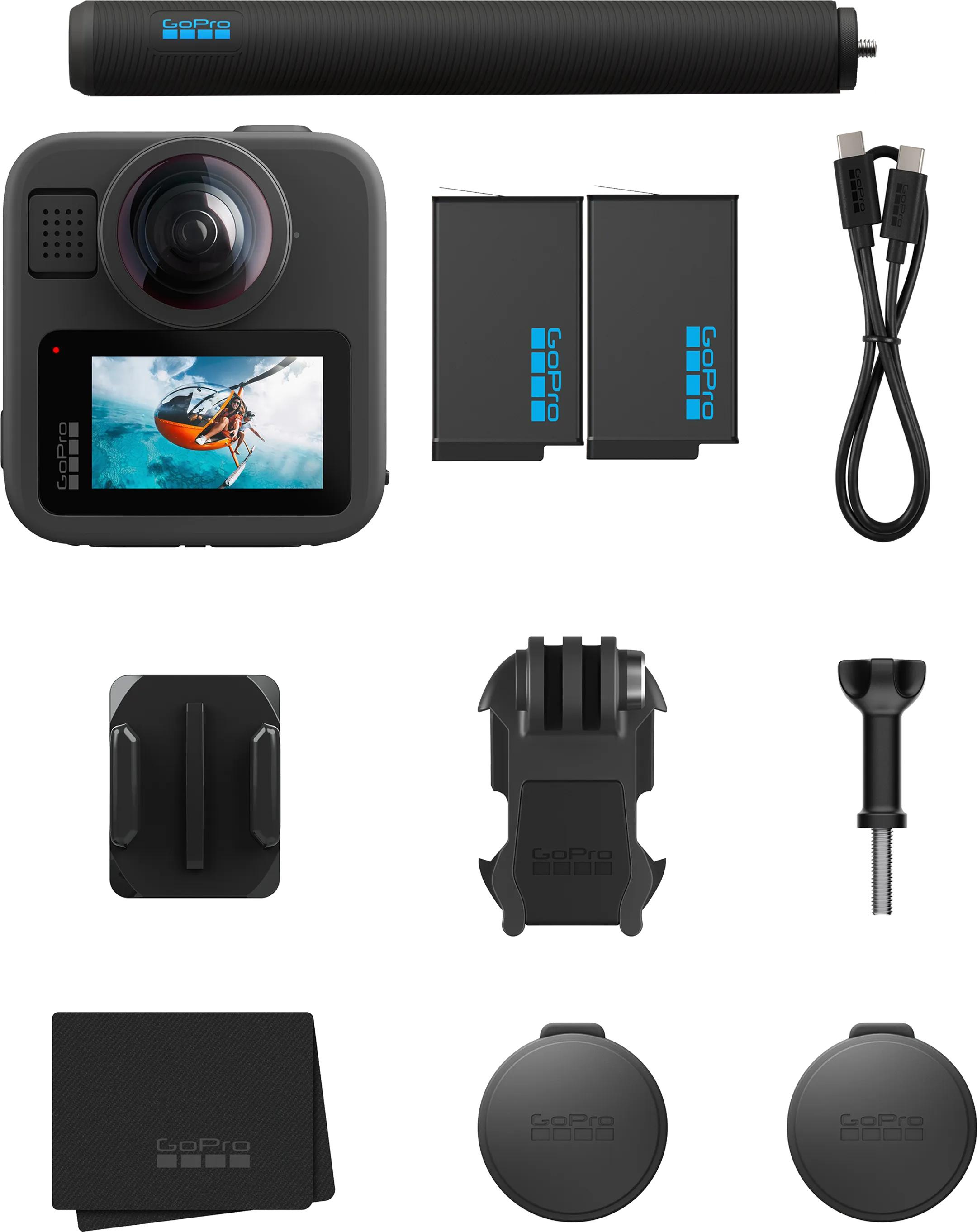 360°-Sportkamera Max 2 + Zubehör