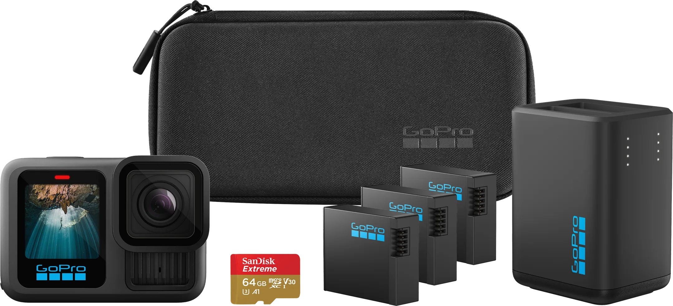 Sportkamera Hero 13 Black Power Bundle