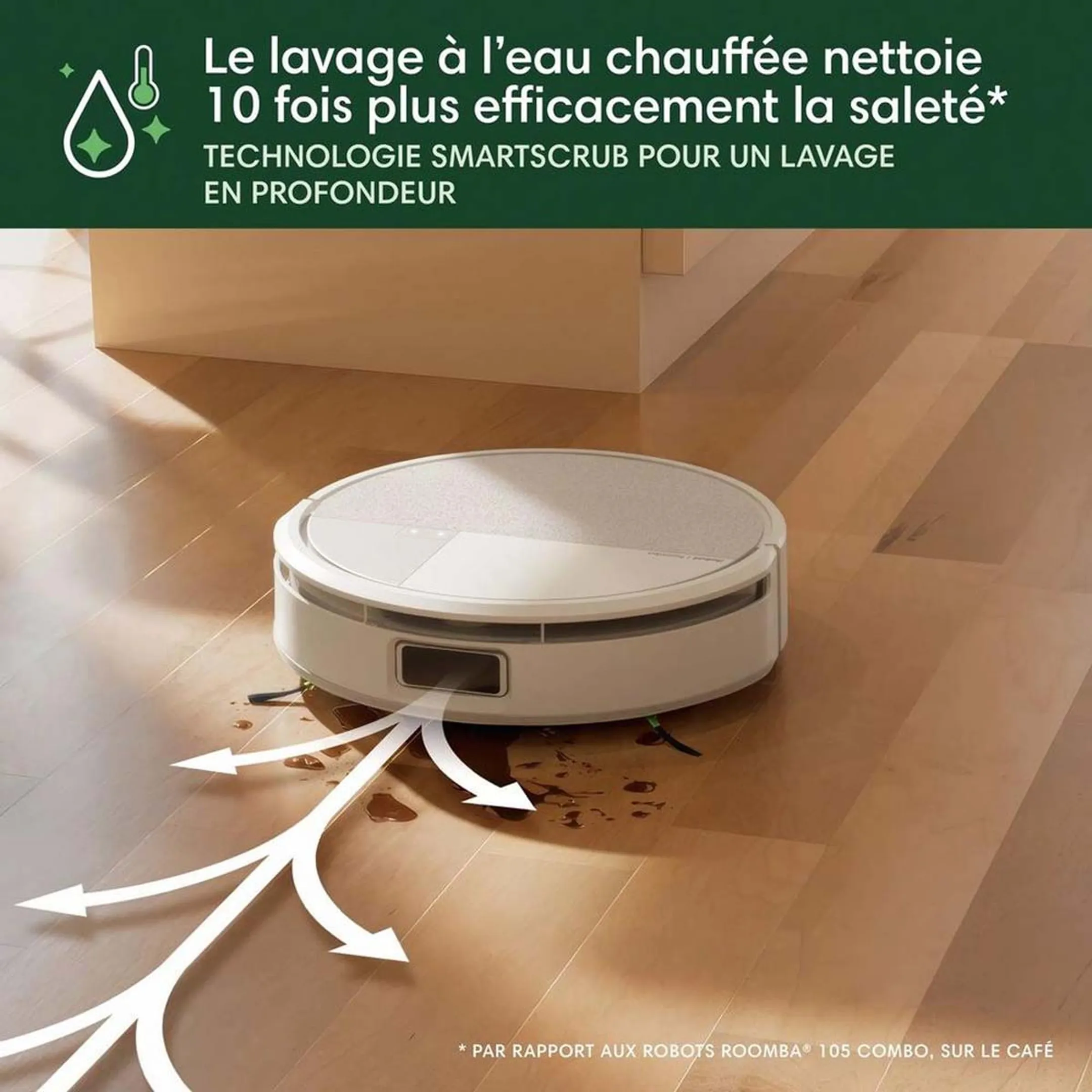iRobot Robot aspirateur laveur Roomba Max 705 Combo - Blanc image