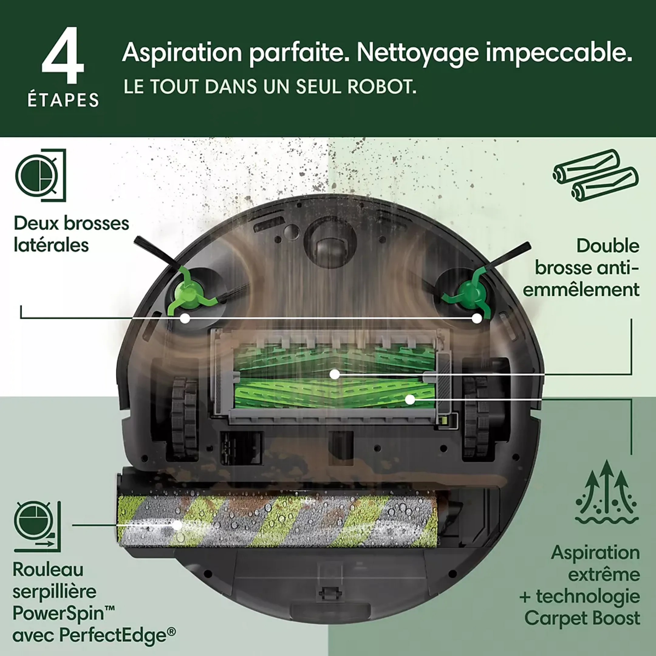 iRobot Robot aspirateur laveur Roomba Max 705 Combo - Noir image