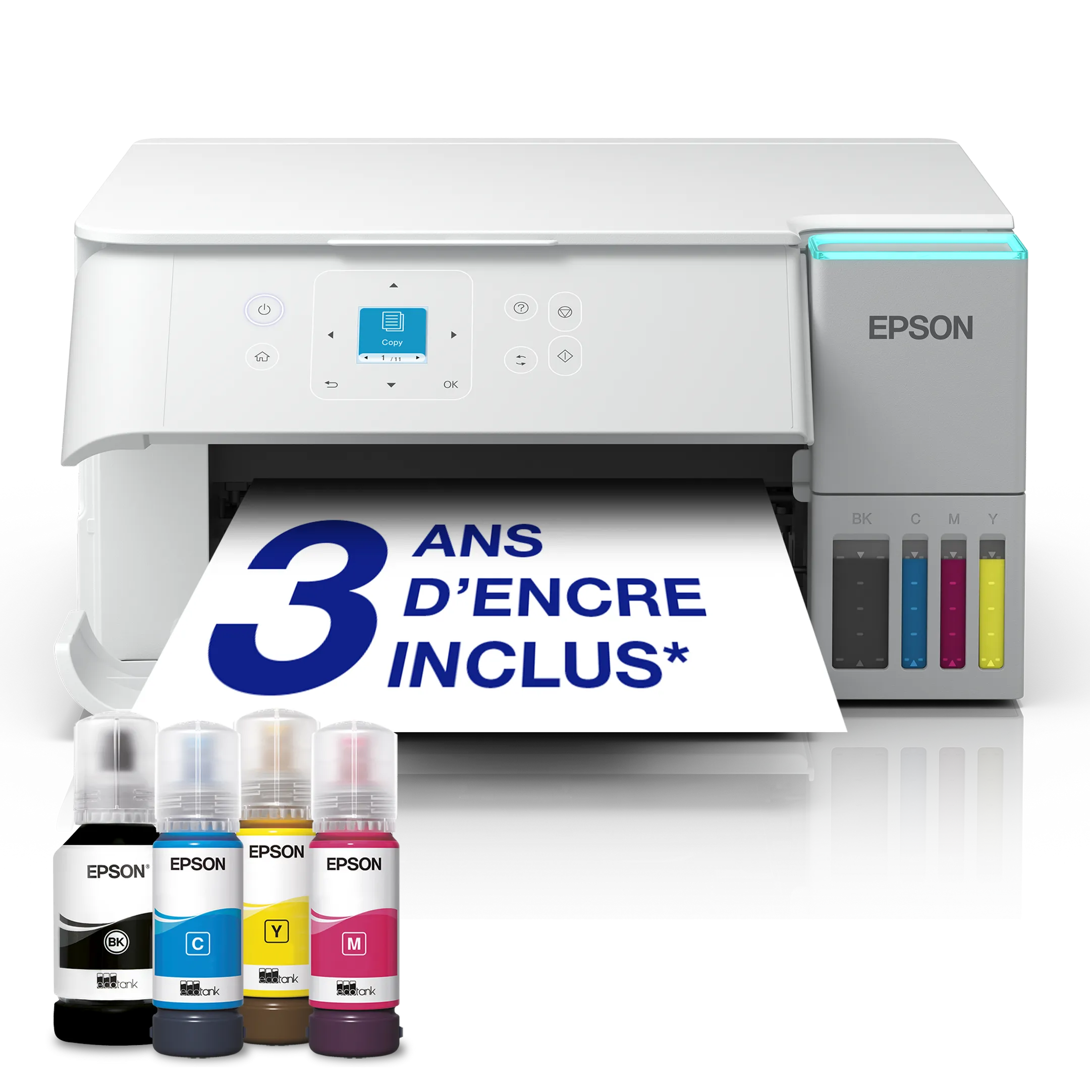 Epson Imprimante Multifonction Eco Tank ET-2956 - Blanc image