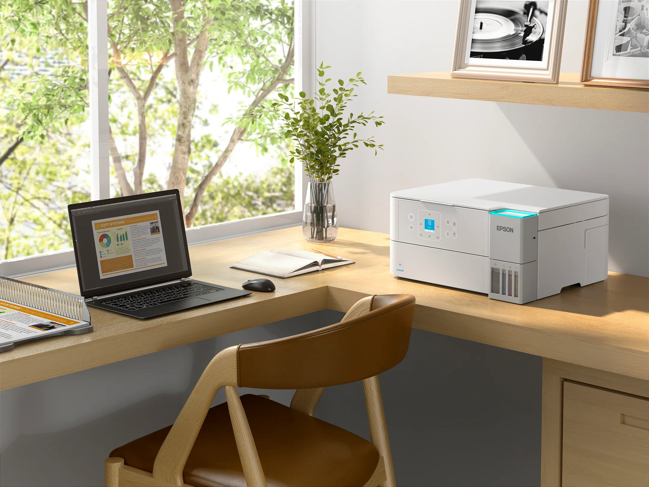 Epson Imprimante Multifonction Eco Tank ET-2956 - Blanc image