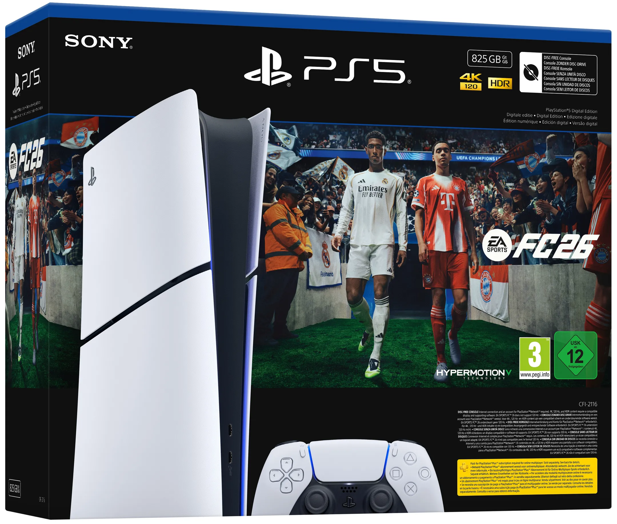 Sony Konsole PS5 Slim - Digitale Edition + EA Sports FC26 image