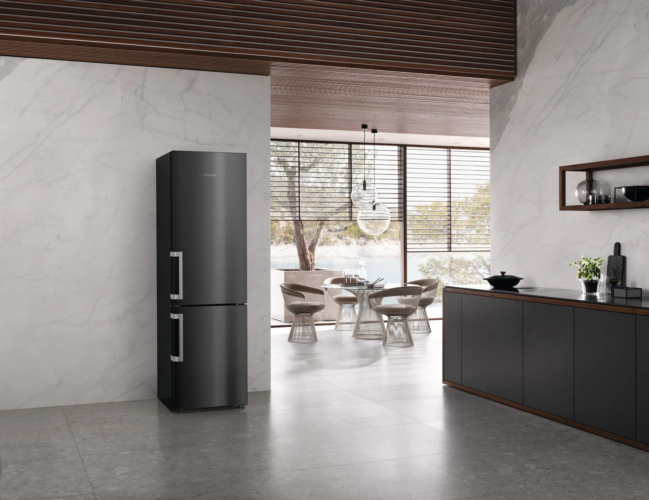 Miele Combi frigo congélateur DailyFresh KFN 4795 CD Blacksteel image