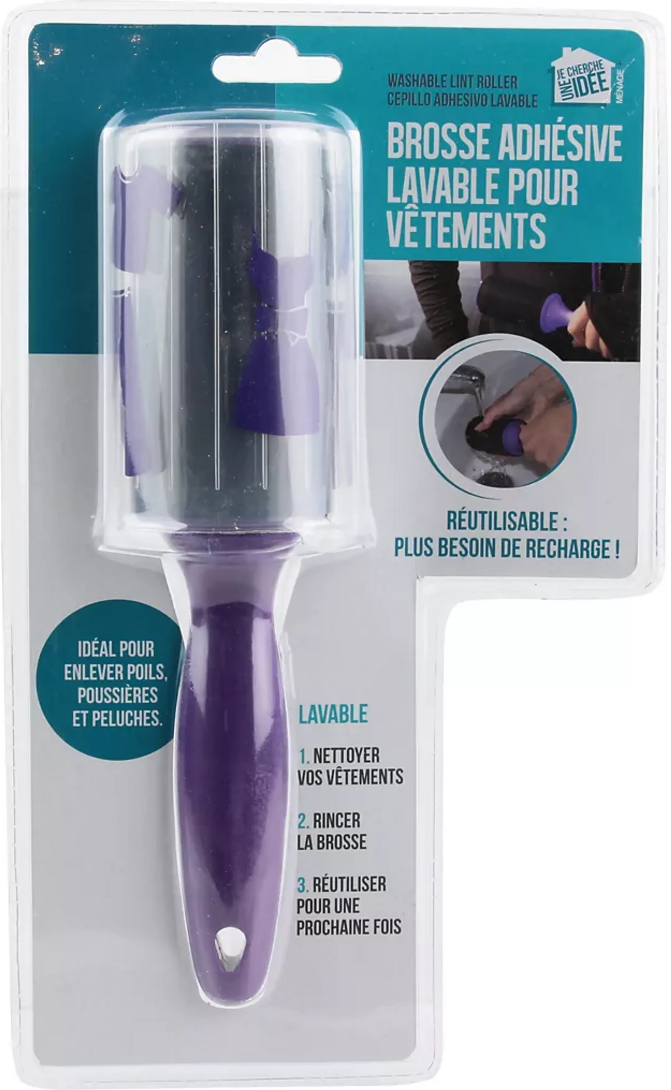 Je cherche une idée Adhesive and washable lint brush ME2115 image