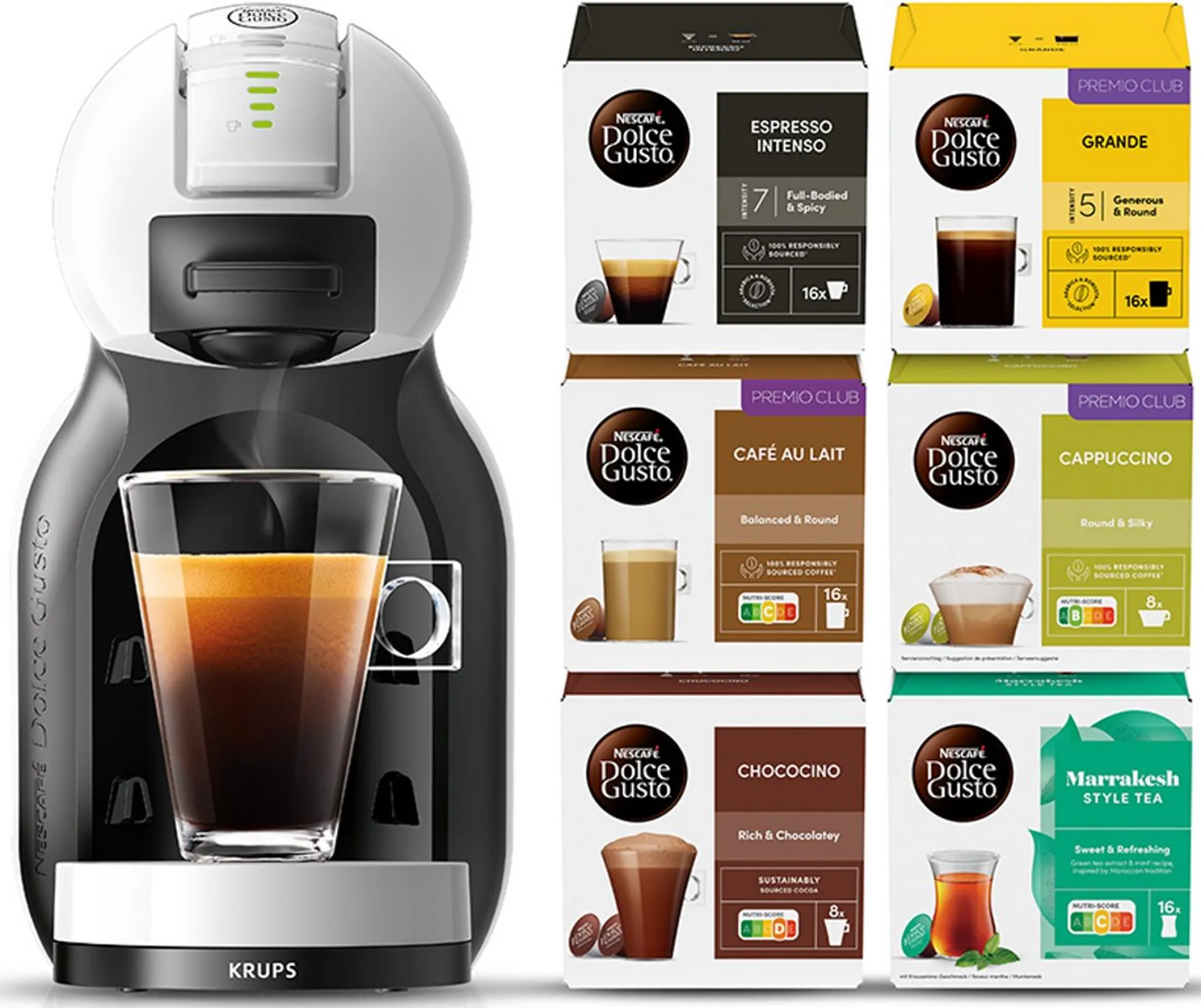 Coffee Machine Nescafé Dolce Gusto Mini Me Gray + 96 Capsules