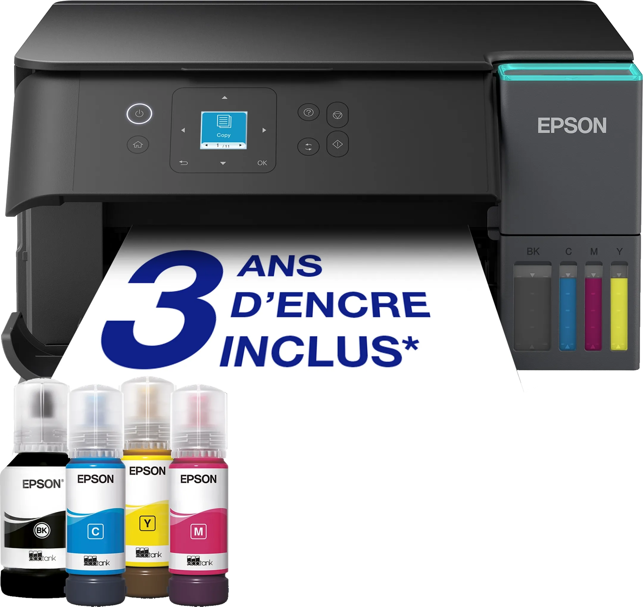 Epson Imprimante Multifonction Eco Tank ET-2951 - Noir image