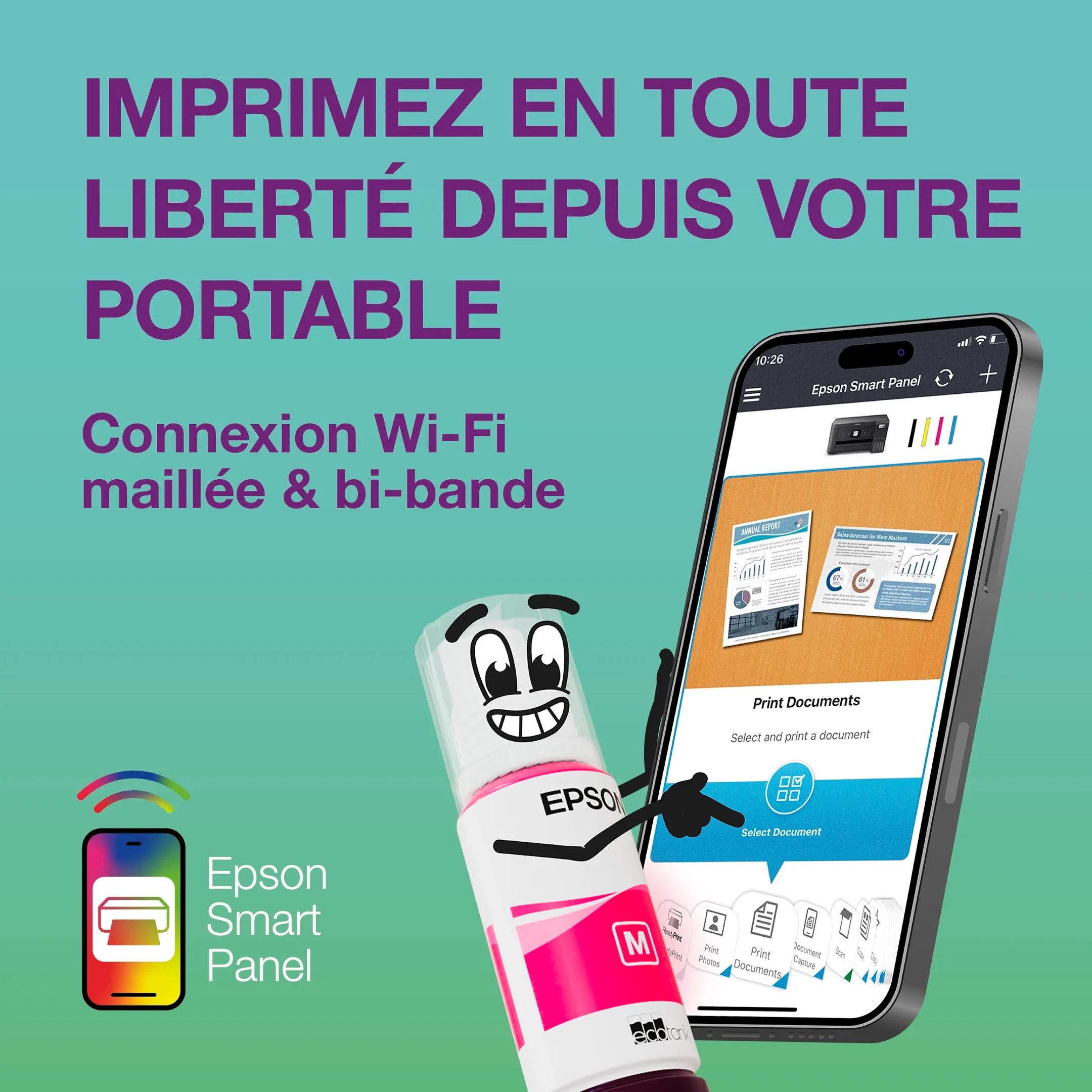 Epson Imprimante Multifonction Eco Tank ET-2951 - Noir image