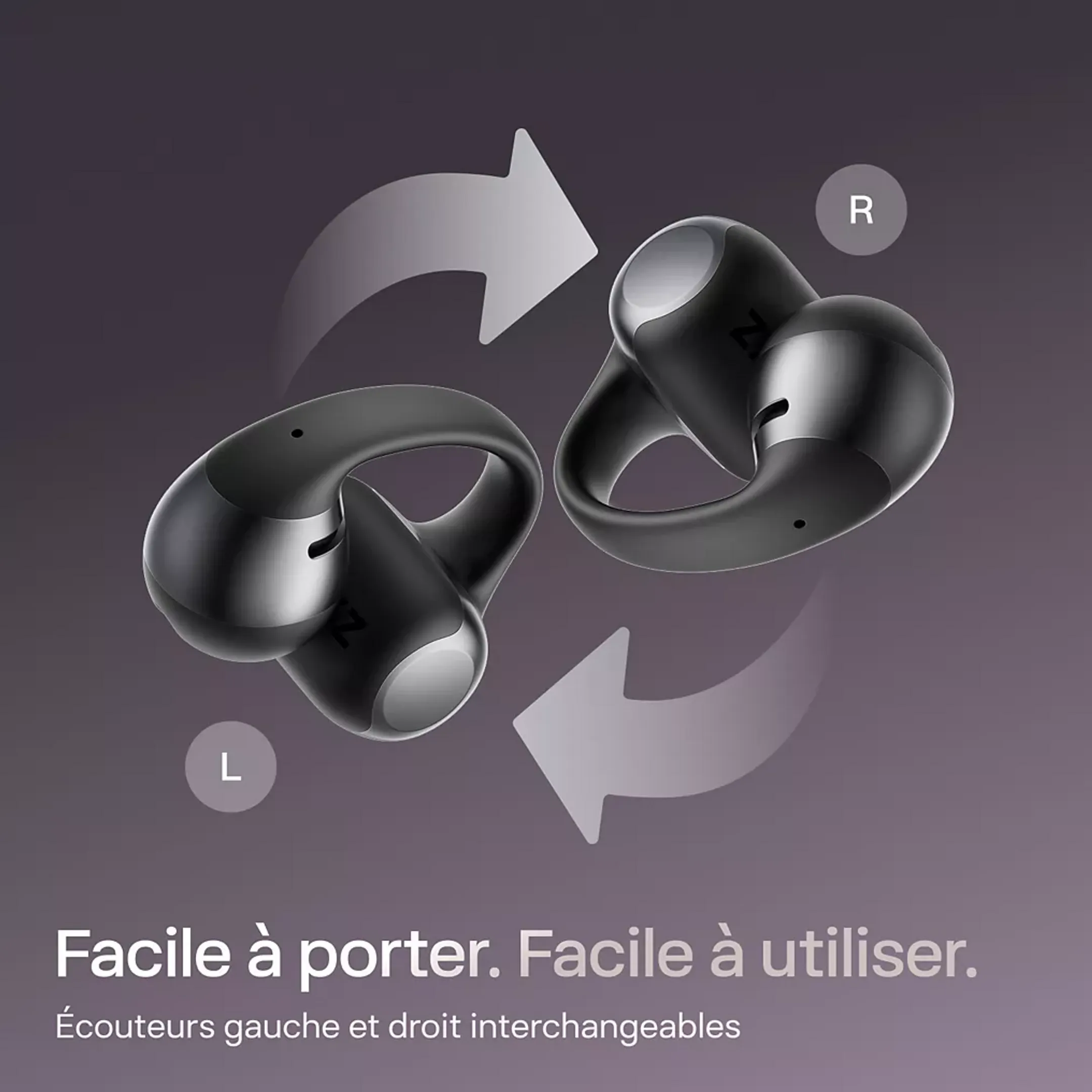 Shokz Ecouteurs sans fil OpenDots One - Noir image