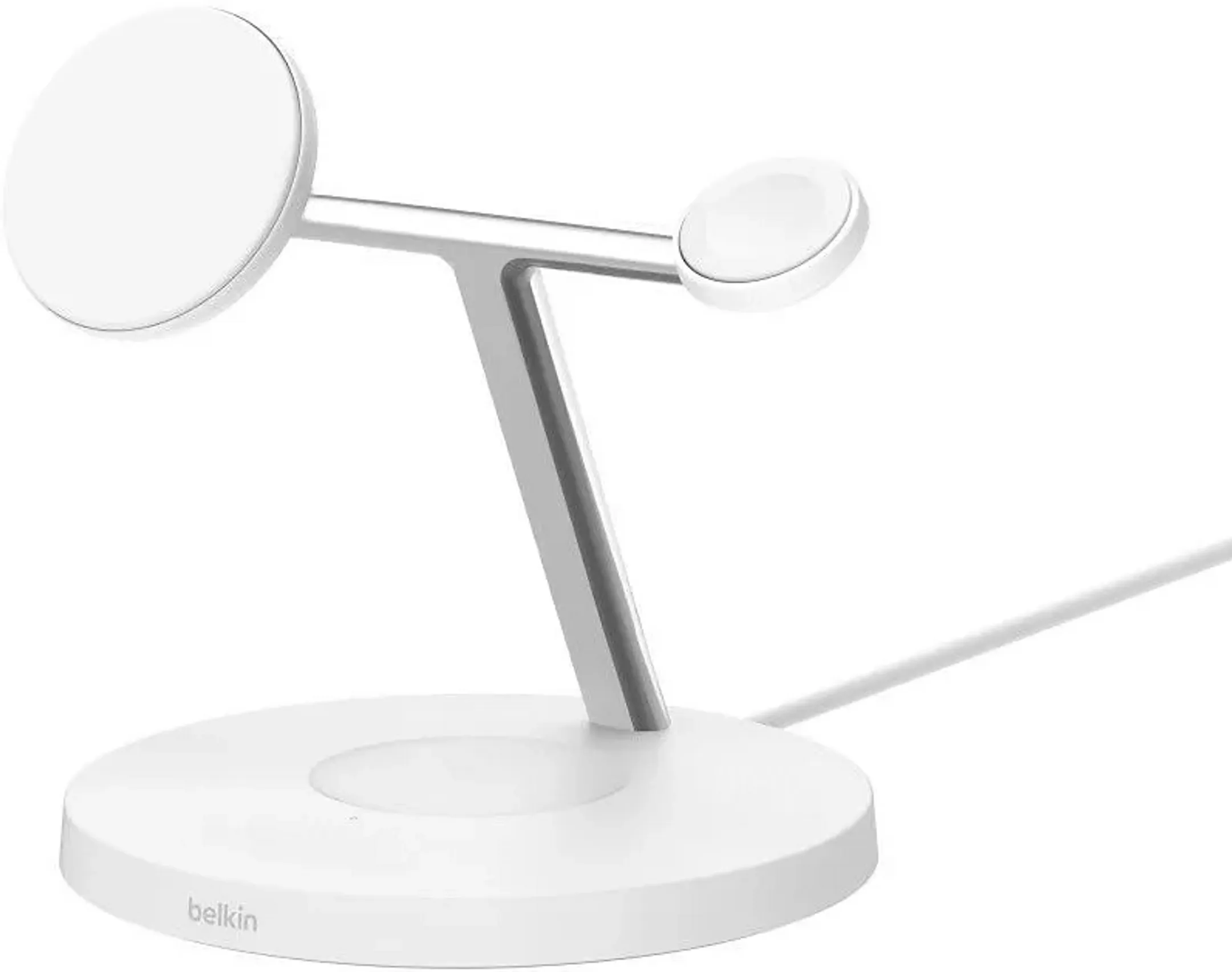 3-in-1-Ladestation mit Qi2 BoostCharge Pro – 15 W – Weiß