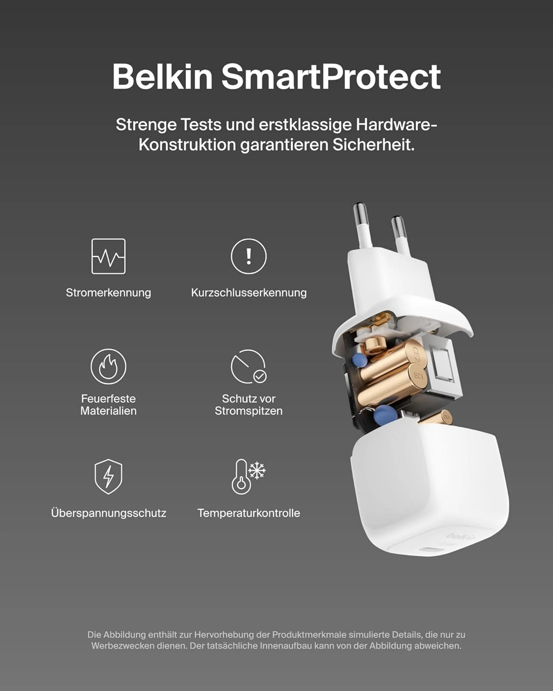 Belkin Netzladegerät USB-C BoostCharge – 45 W – Weiß image