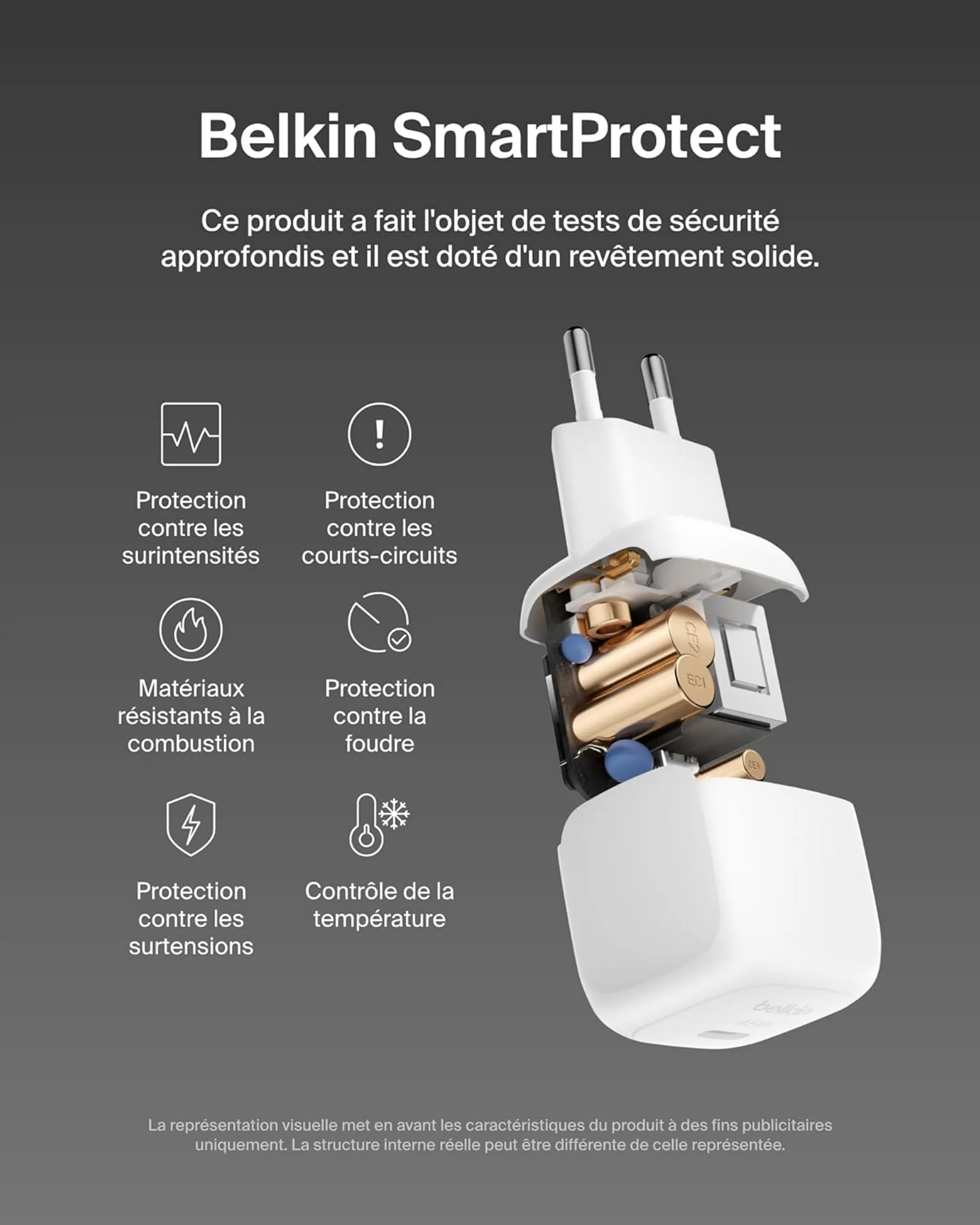 Belkin Chargeur secteur USB-C BoostCharge - 45W - Blanc image