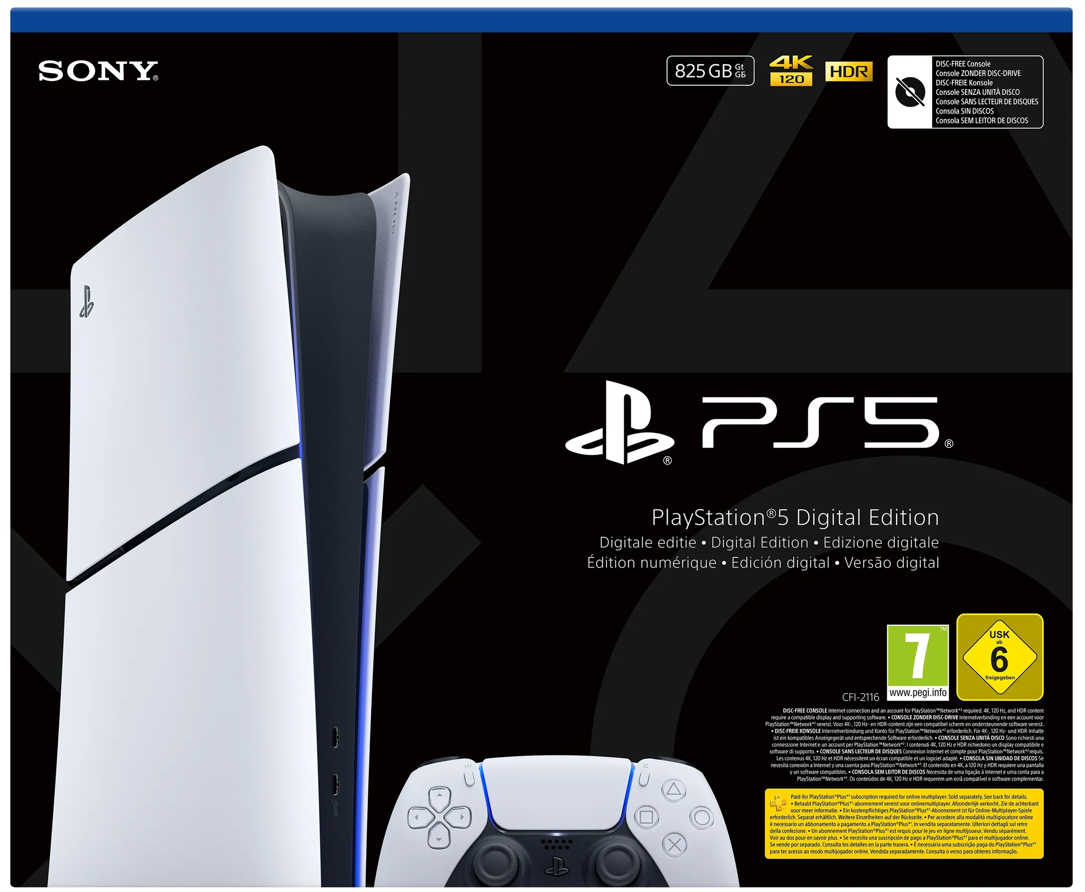 Sony Console PS5 Slim (2025) - Edition Numérique image
