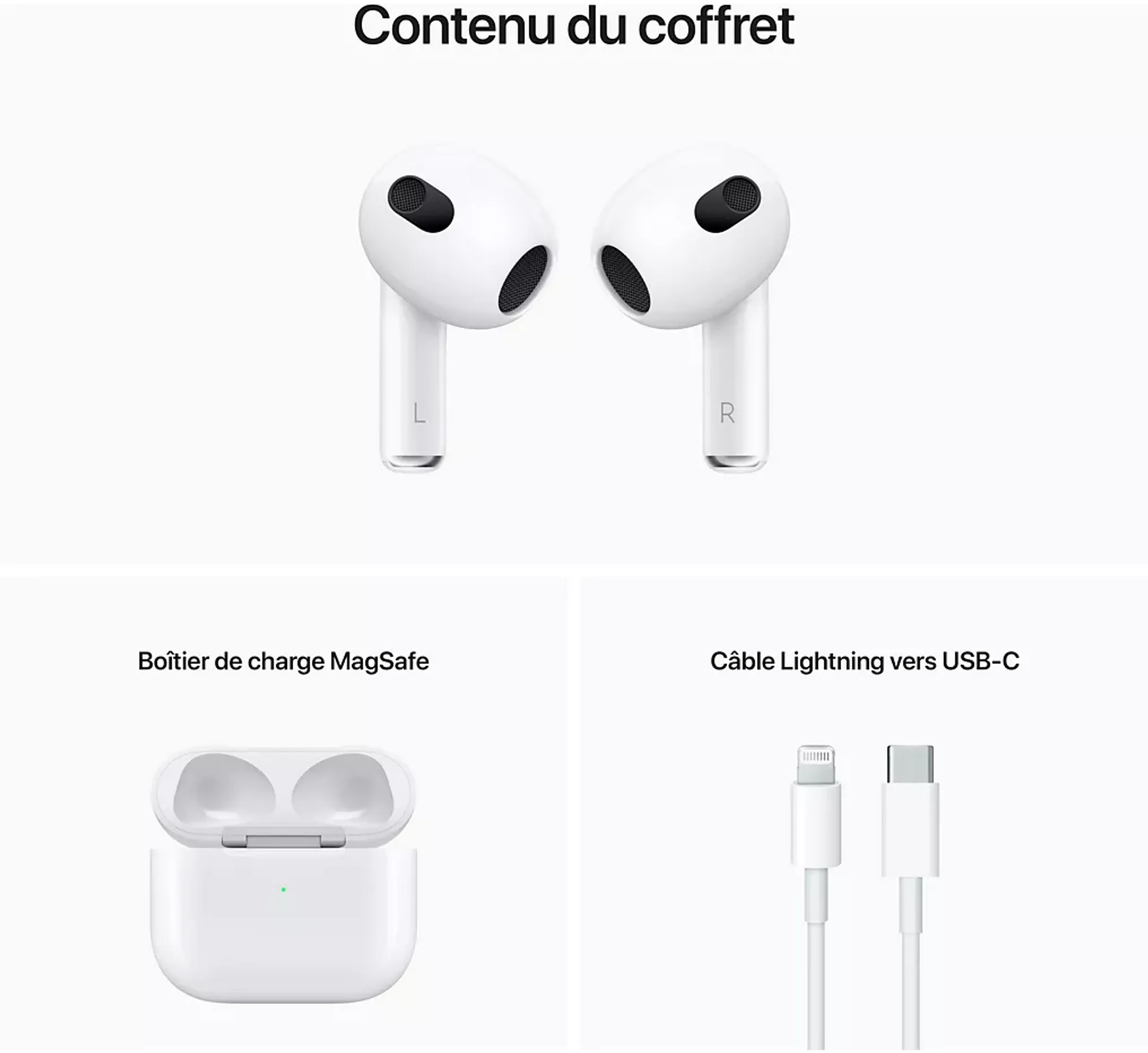 Apple Ecouteurs sans fil AirPods 3 Magsafe image