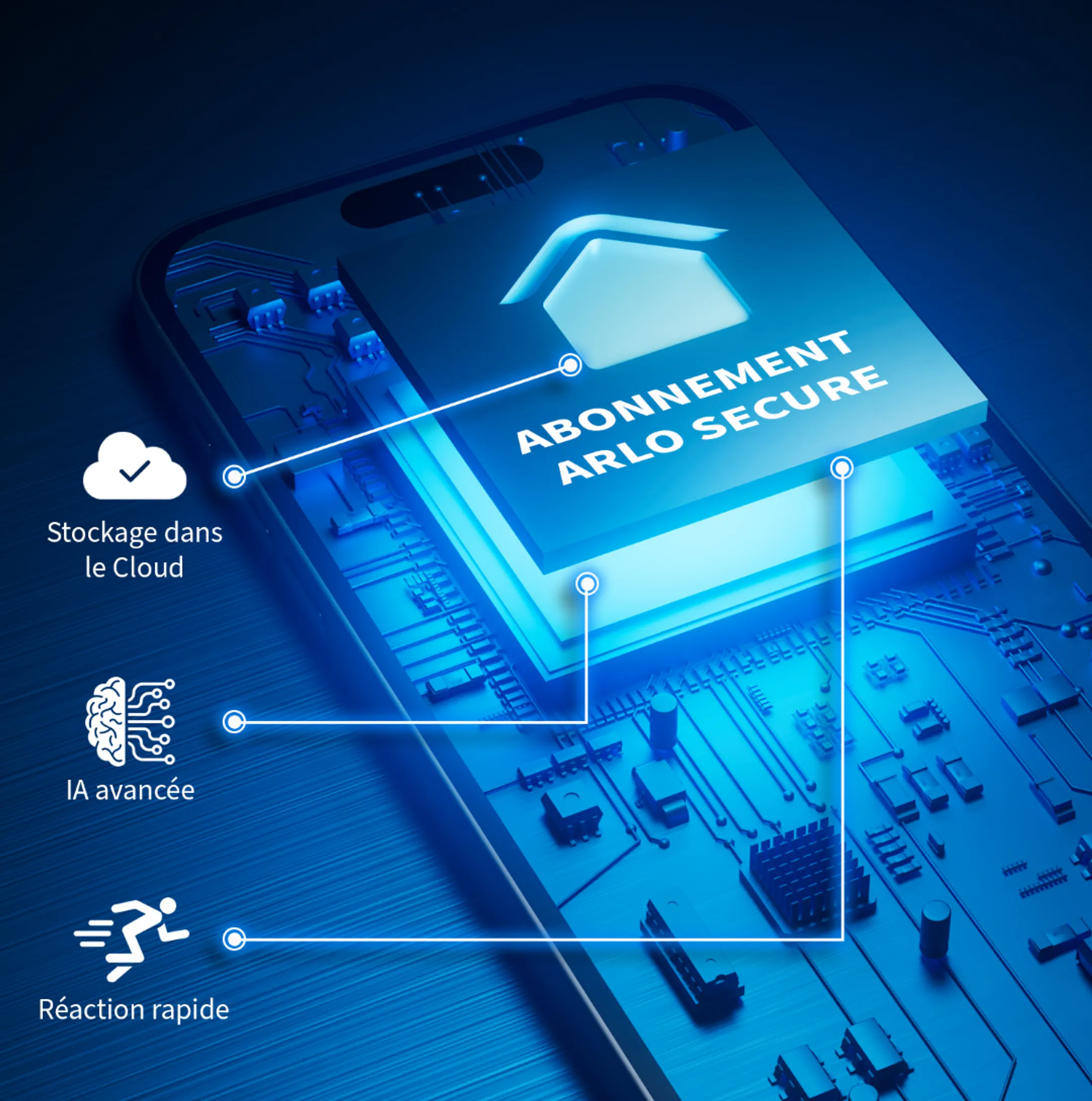 ARLO Caméra extérieur Essential 2K + Sonnette vidéo HD image