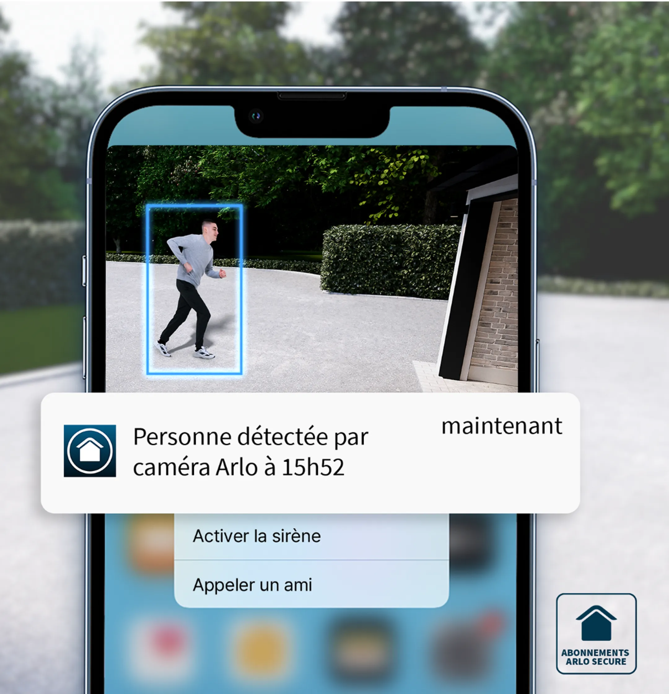 ARLO Caméra extérieur Essential 2K + Sonnette vidéo HD image