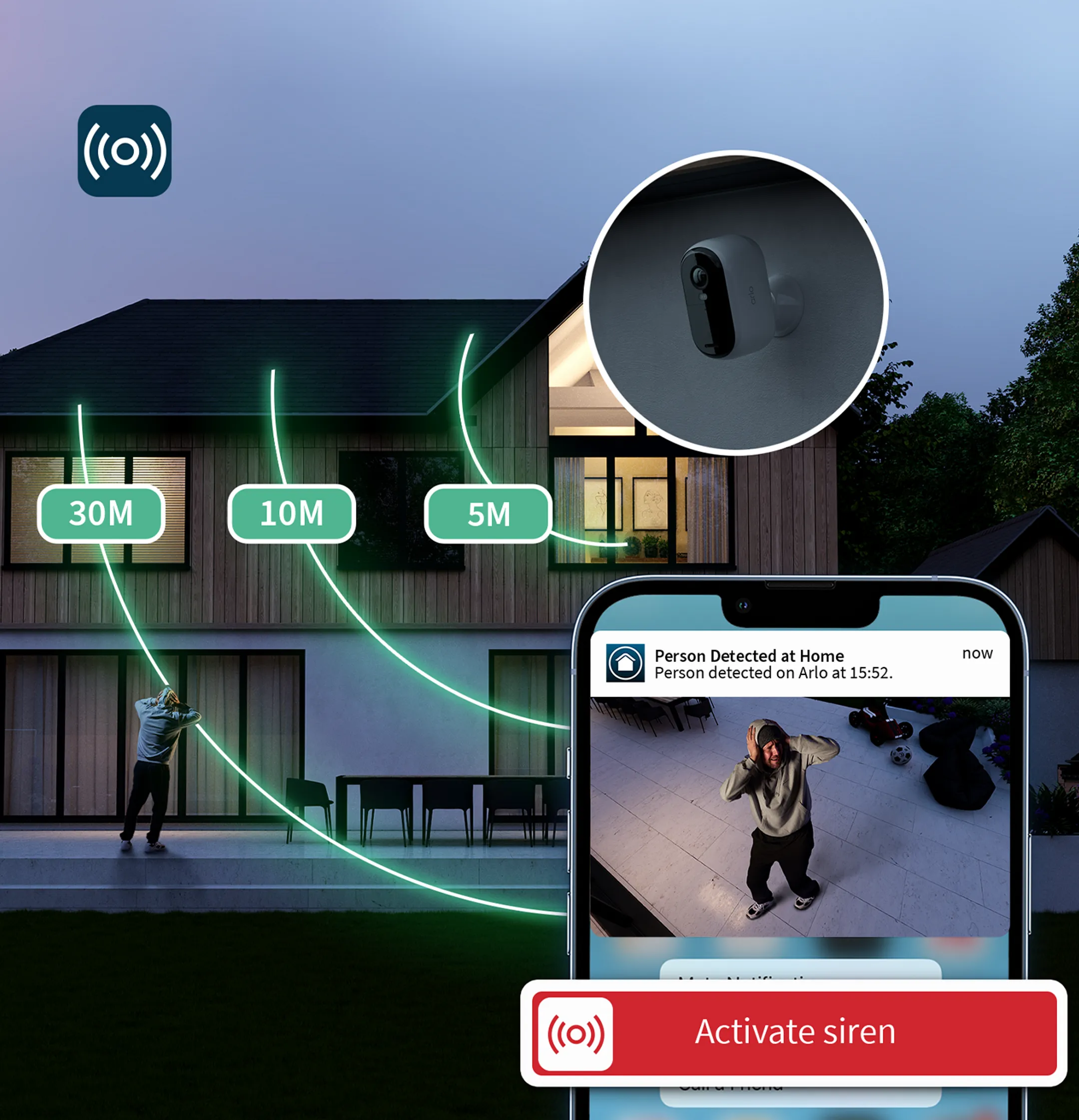 ARLO Outdoor camera Essential 2K + Indoor camera Essential 2K image