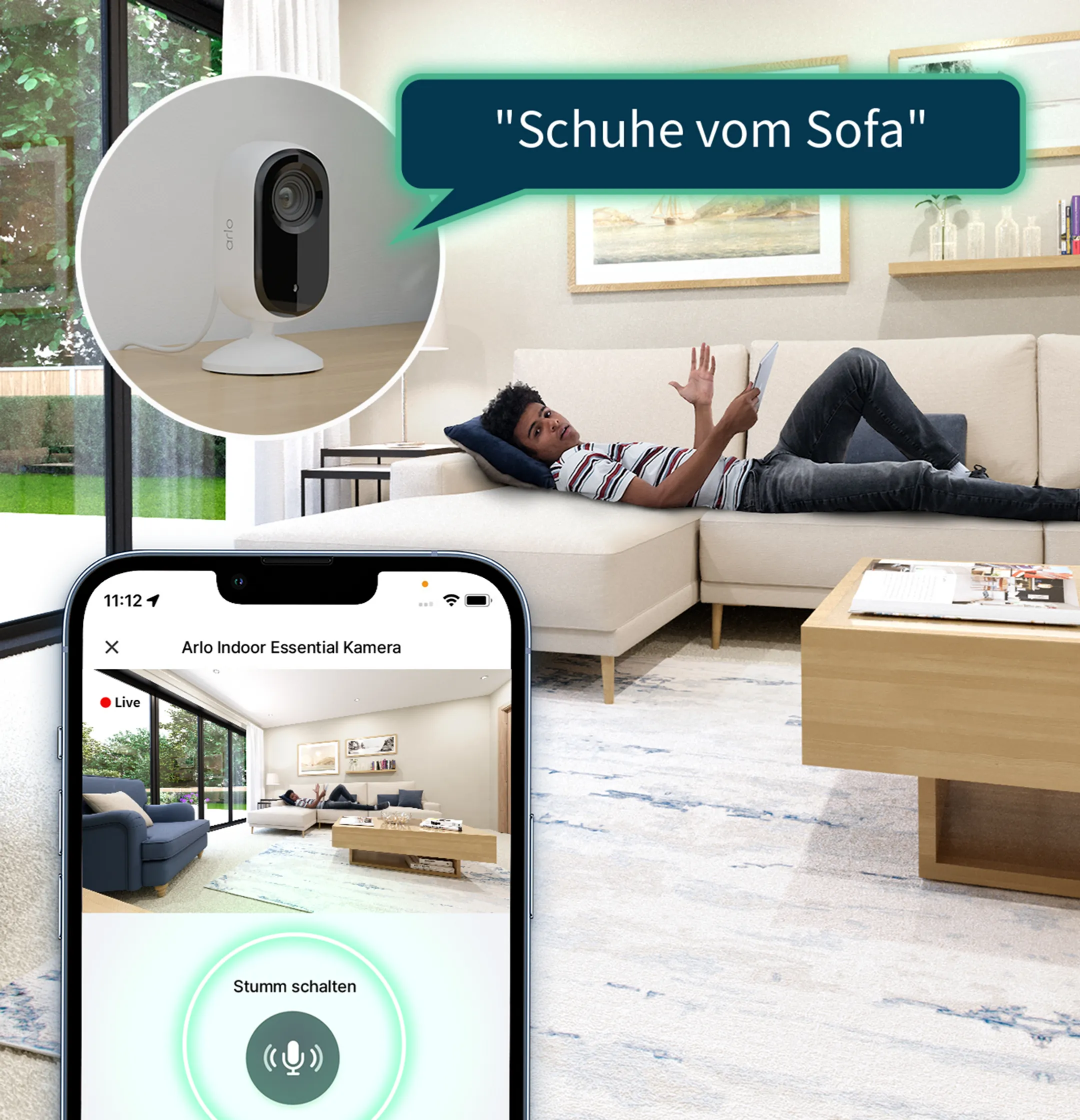 ARLO Außenkamera Essential 2K + Innenkamera Essential 2K image