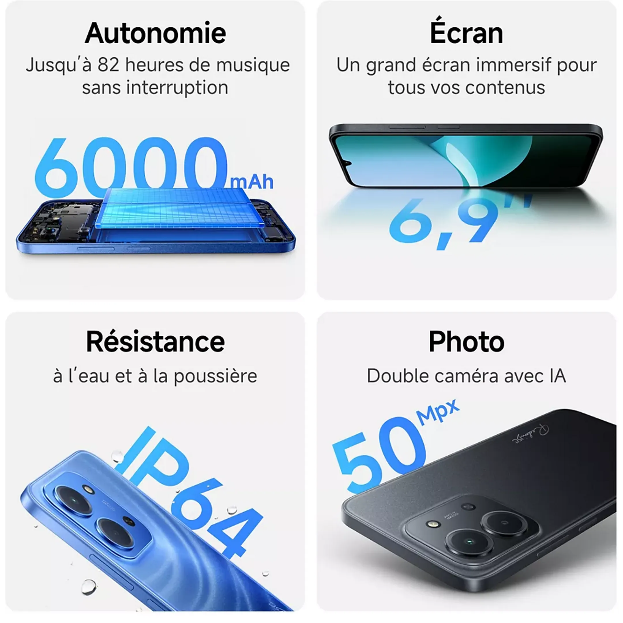 Xiaomi Smartphone Redmi 15C - 256Go - Noir image