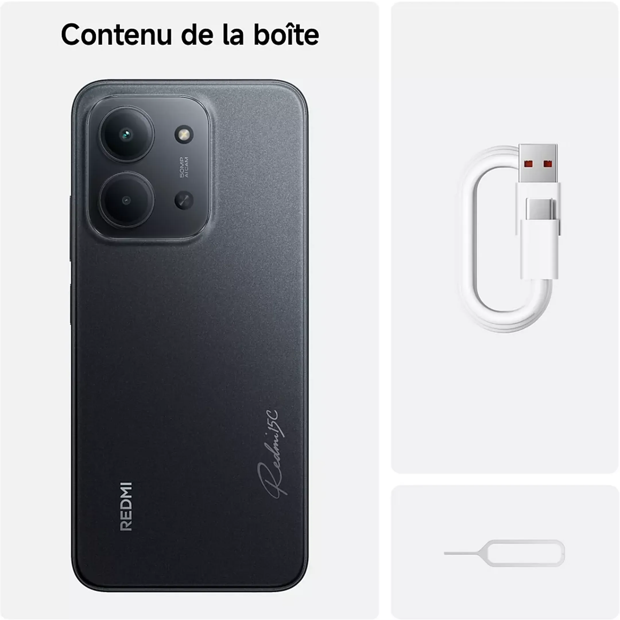 Xiaomi Smartphone Redmi 15C - 256Go - Noir image