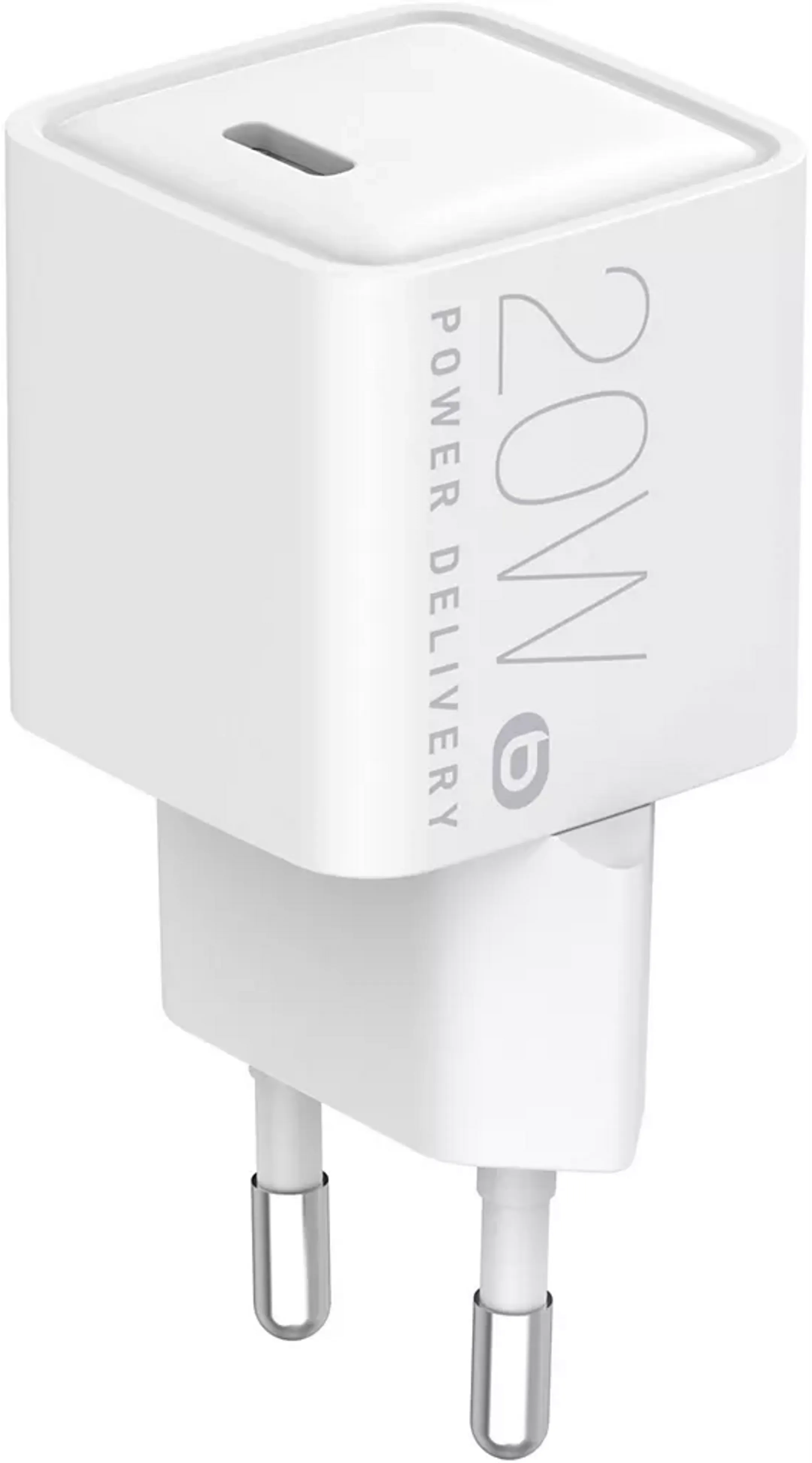 ESSENTIEL-B Chargeur secteur USB-C 20W + Cable USB-C 1m - Blanc image