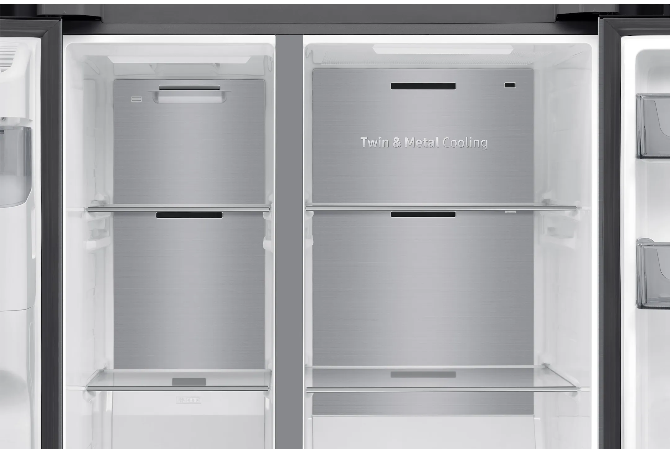 Samsung Side by Side Bespoke AI RS70F66KBTEF - Platinium Inox image