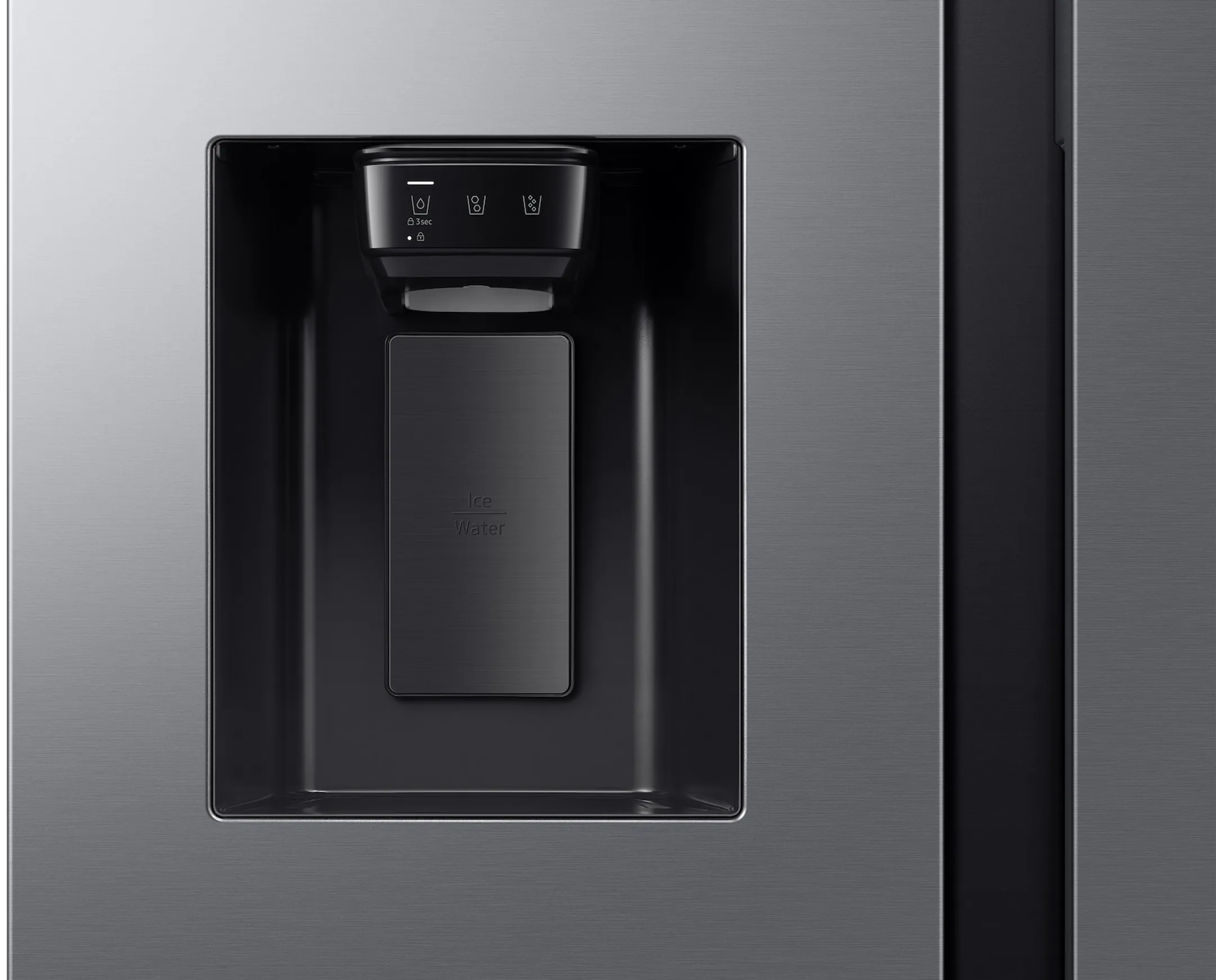 Samsung Side by Side Bespoke AI RS70F66KBTEF - Platinium Inox image