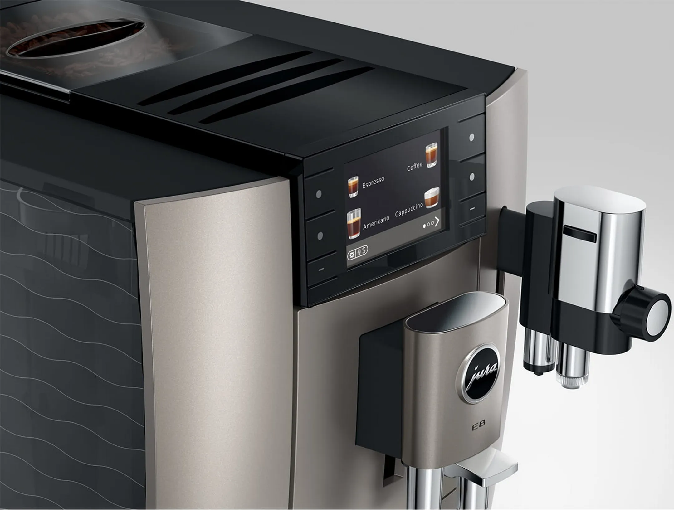 Jura Machine à expresso automatique E8 Midnight Silver ED image