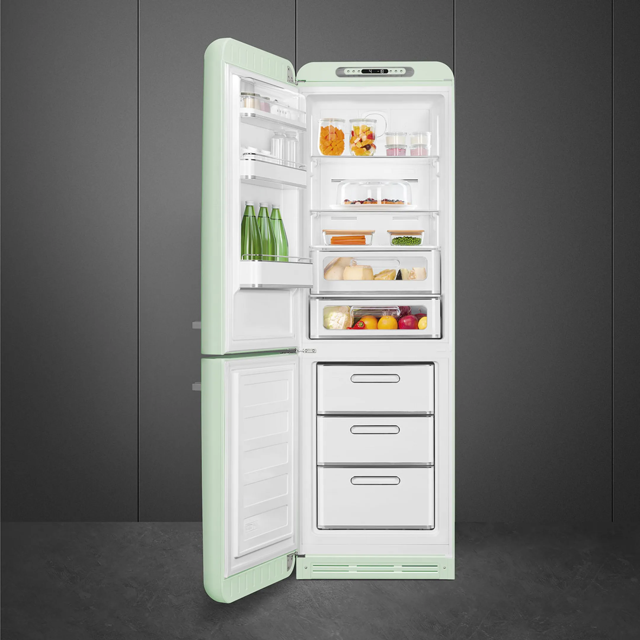 Smeg Combi fridge-freezer FAB32LPG6 - Water Green image