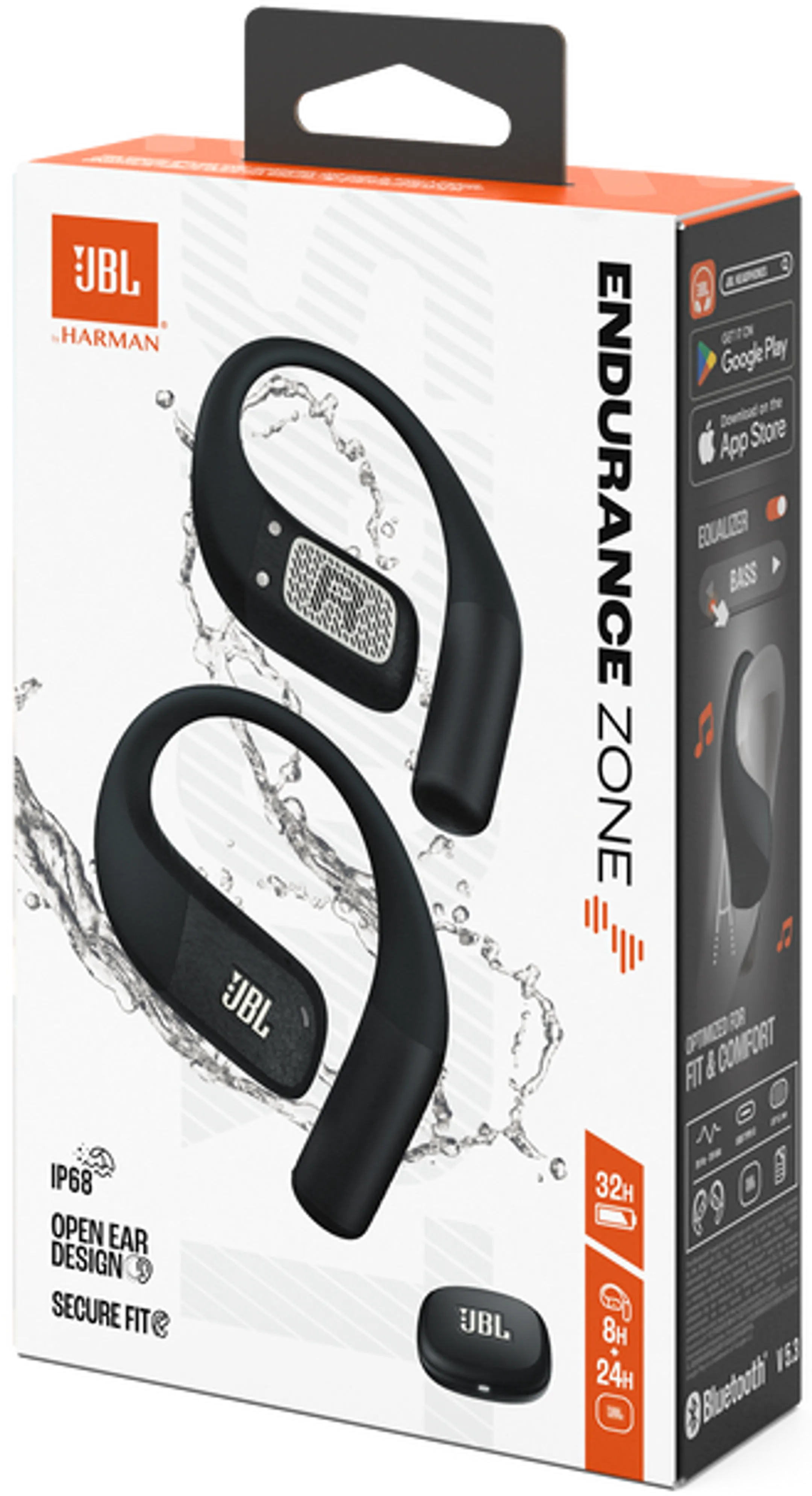JBL Ecouteurs sans fil Endurance Zone - Noir/Gris image