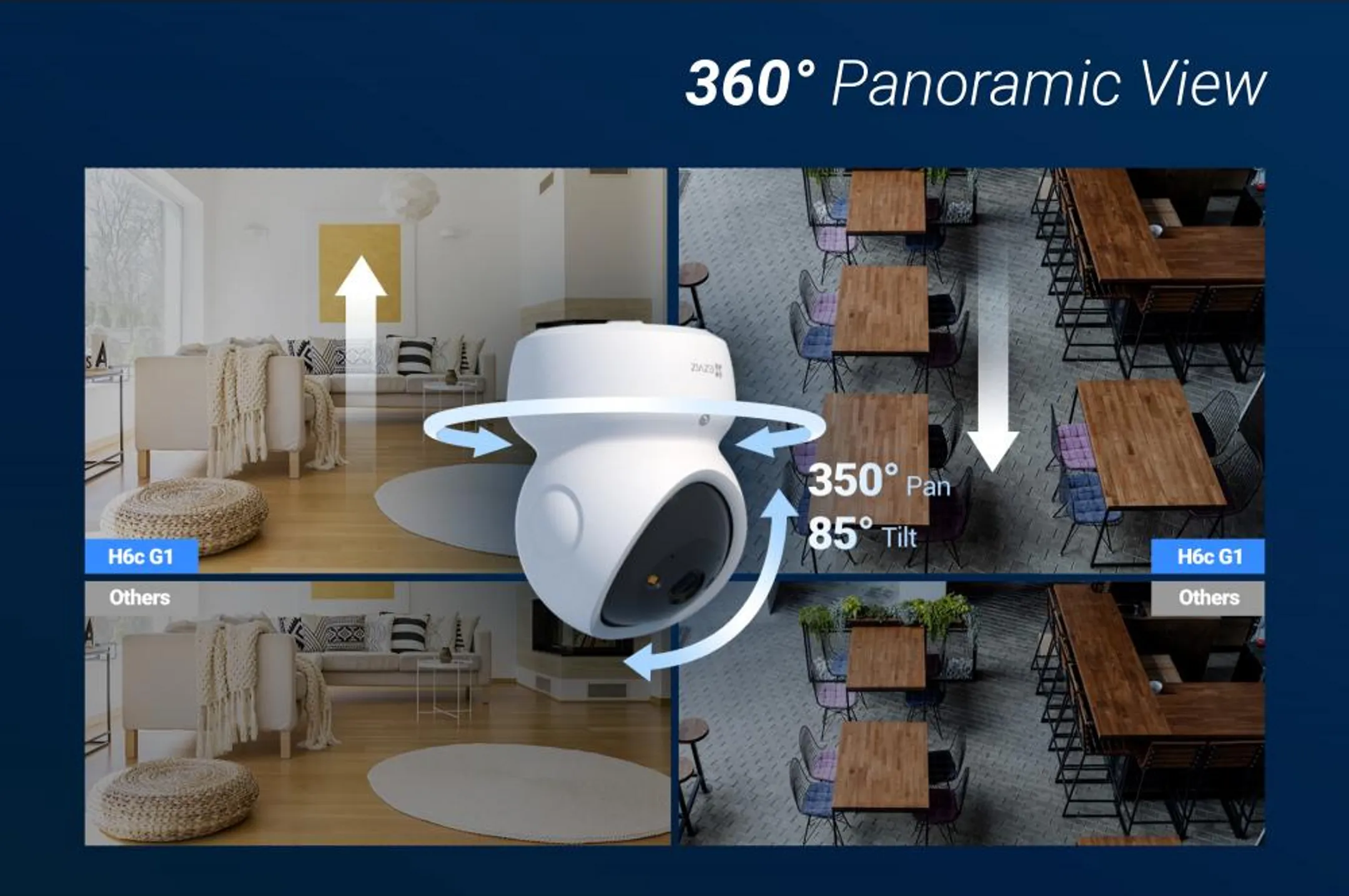 Ezviz Caméra de surveillance intérieur H6c G1 4K image