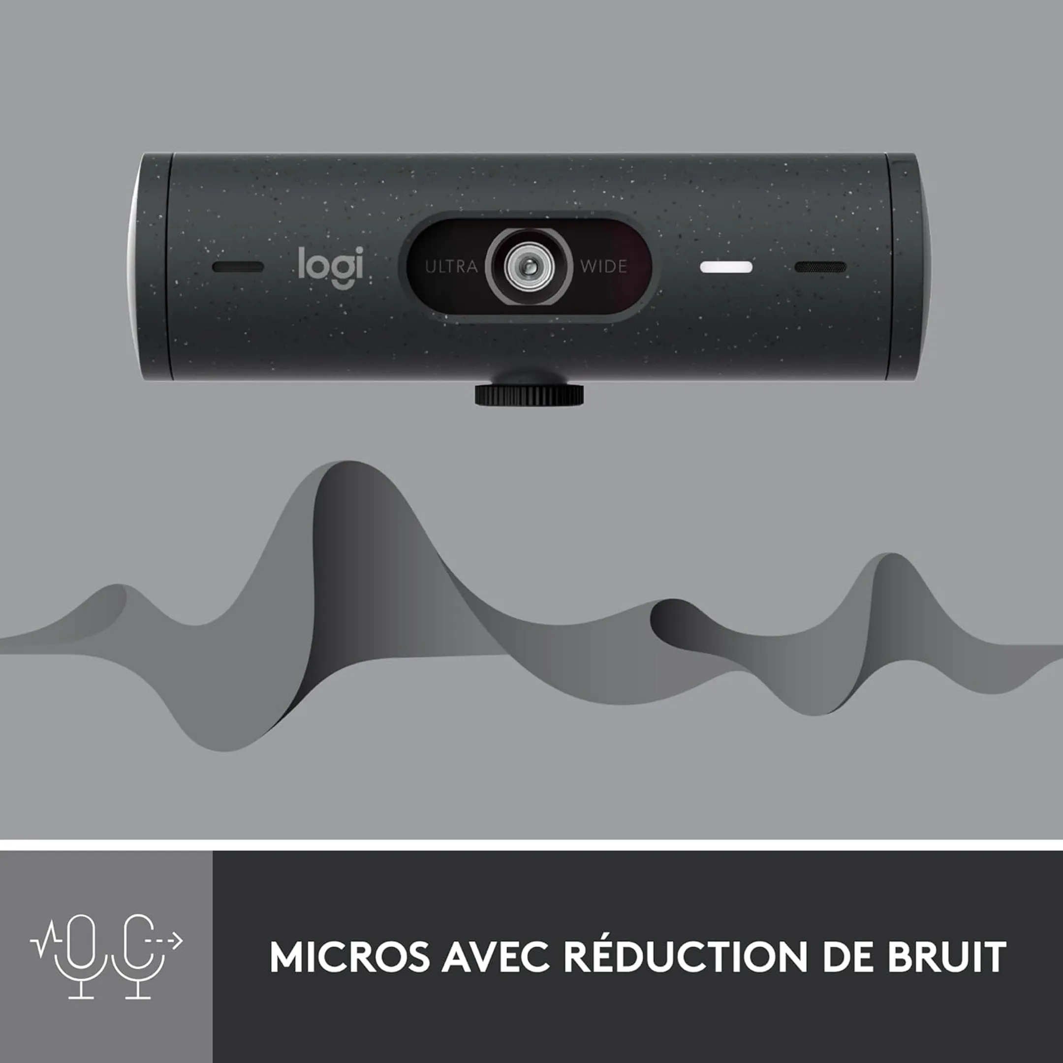 Logitech Webcam FHD Brio 500 - Noir image