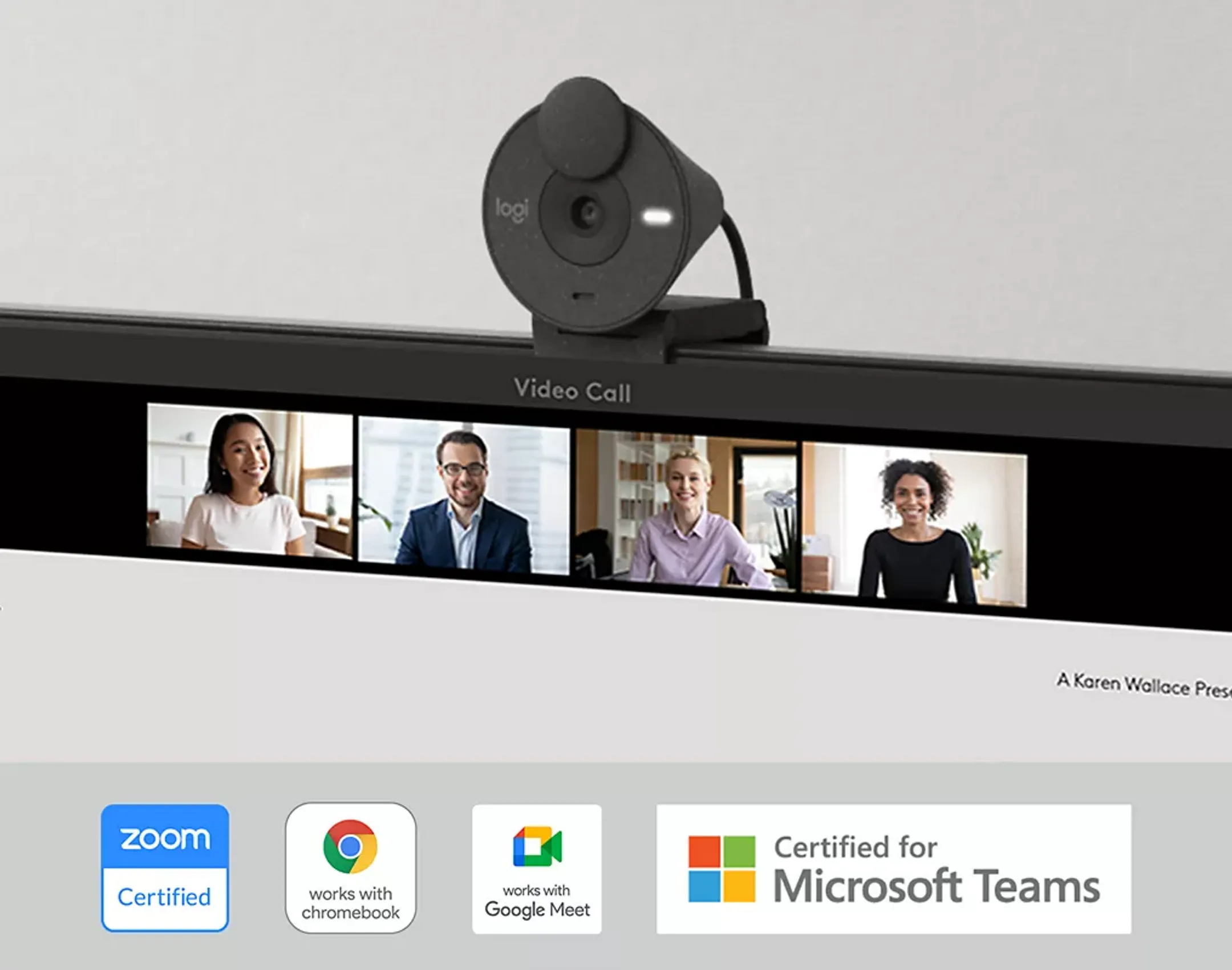 Logitech Webcam FHD Brio 300 - Noir image