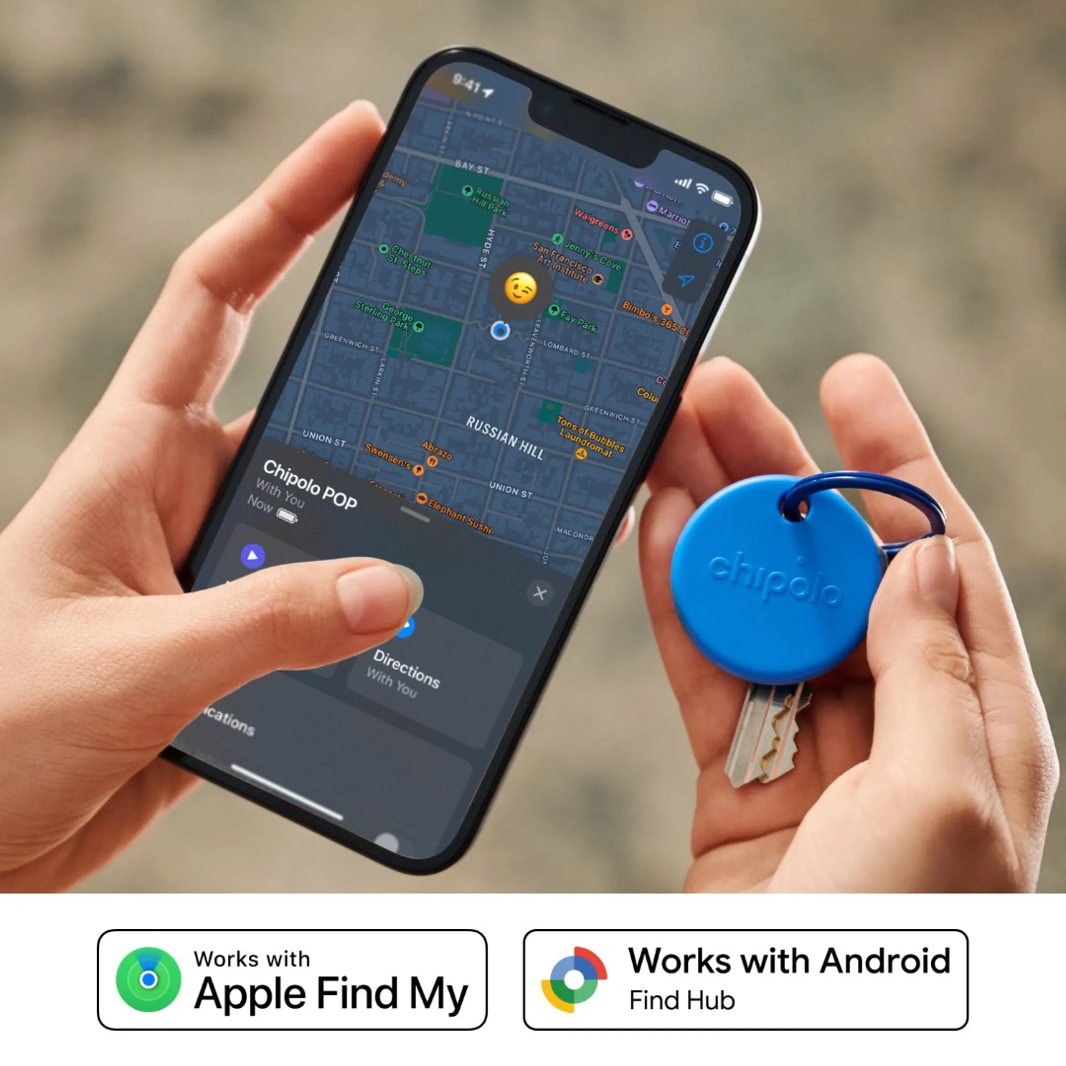 CHIPOLO Tracker POP - Bleu image