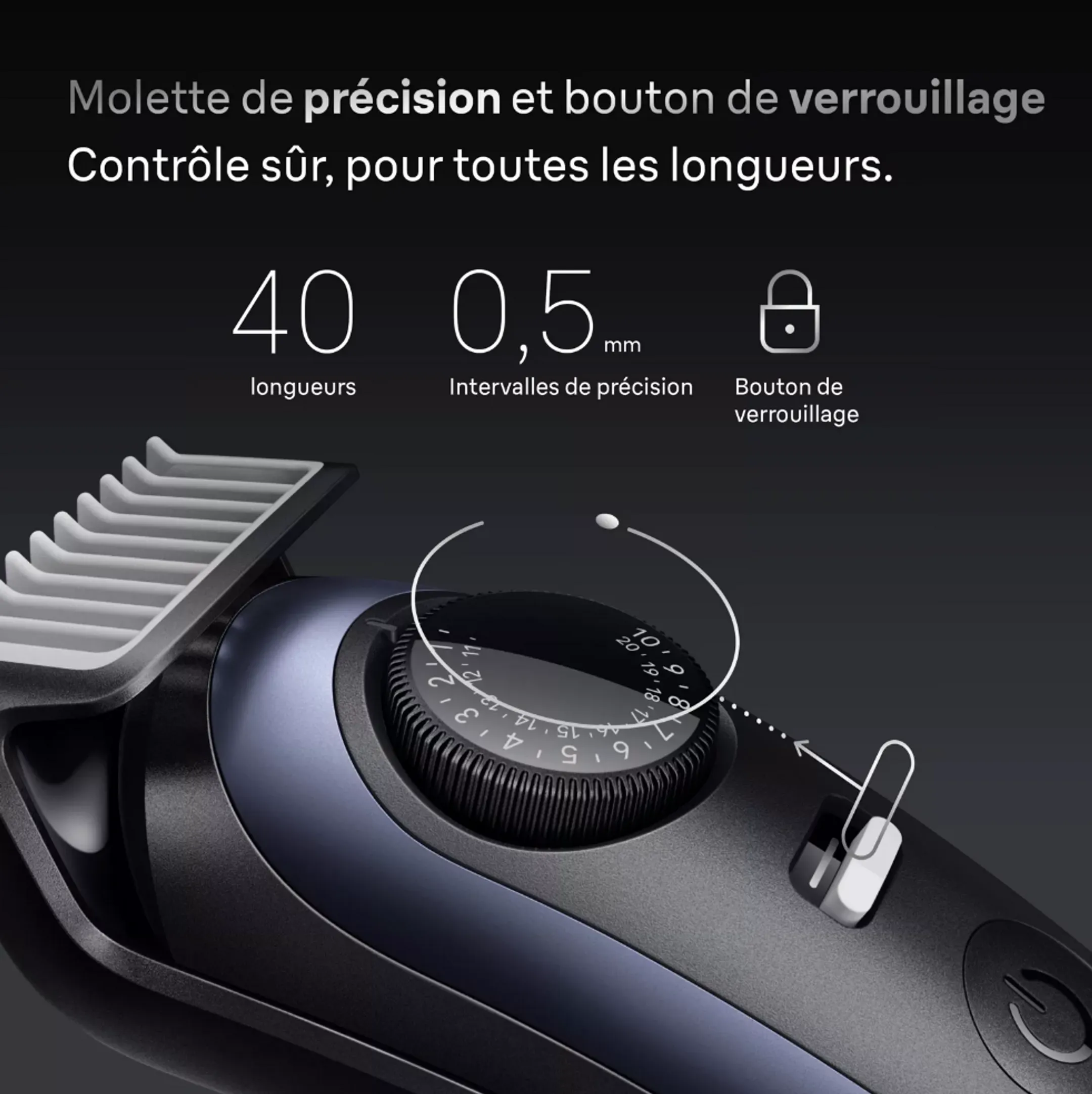 Braun Tondeuse barbe Series 7 BT7540 - Bleu image