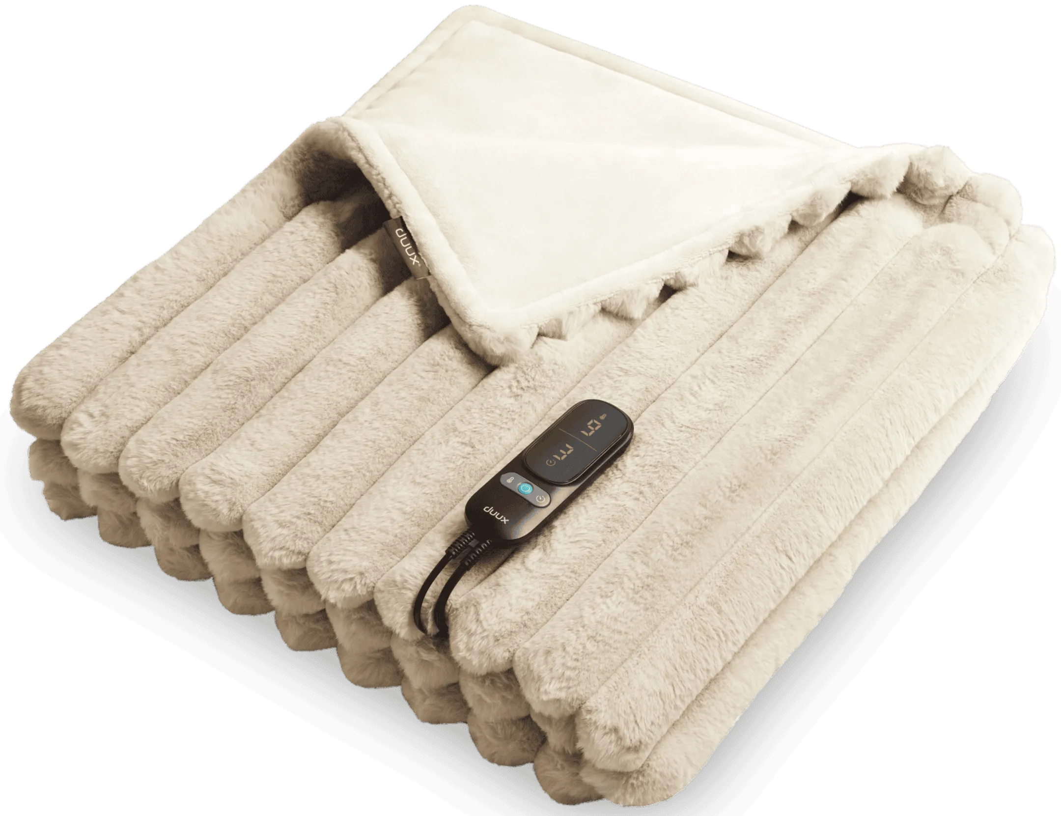 Heizdecke YENTL – Beige gestreift