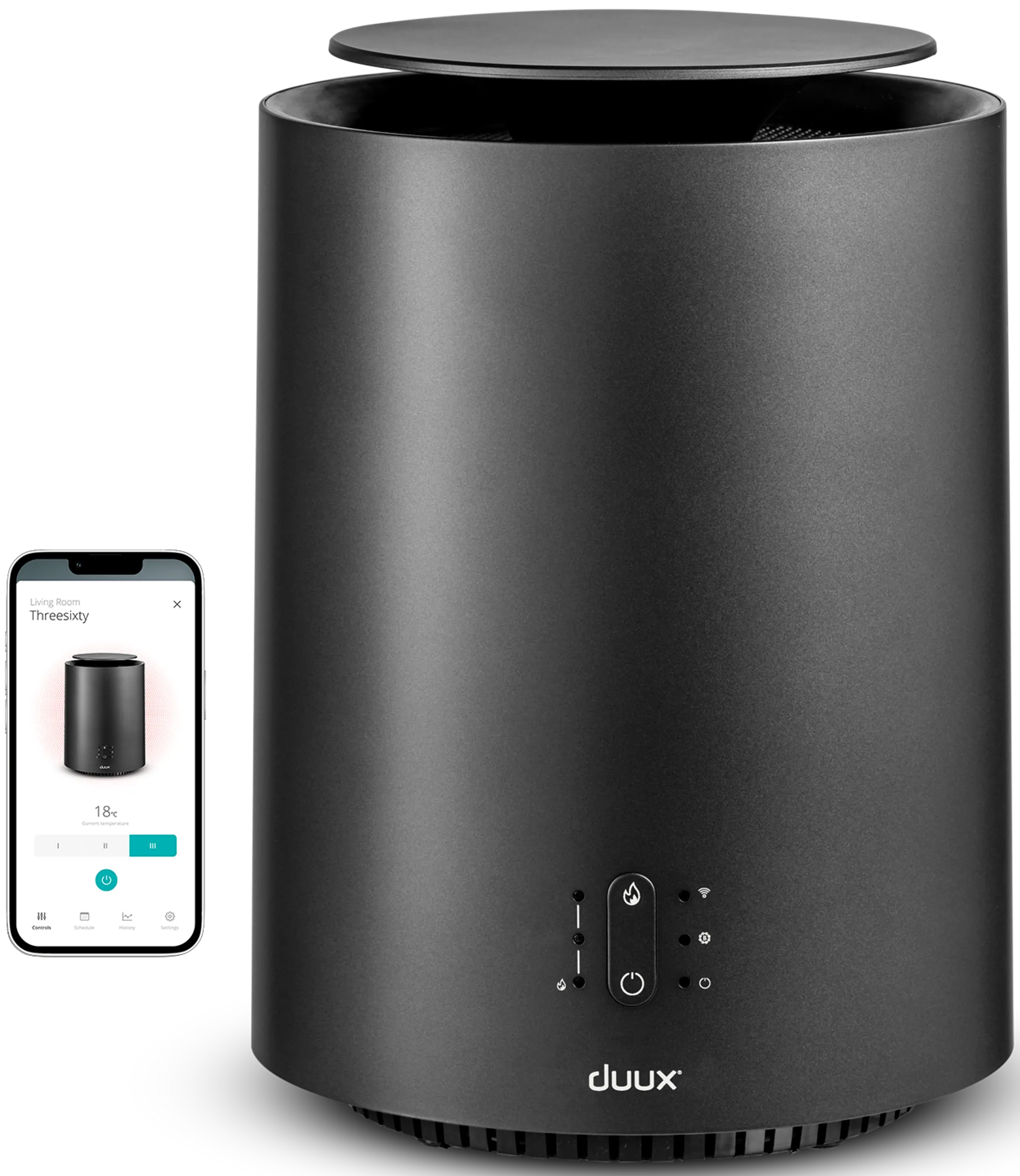 Radiateur soufflant THREESIXTY 2 - 1800W - Gris